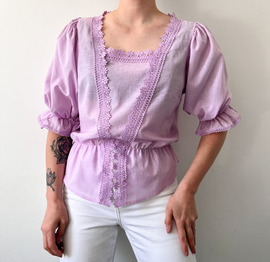 Vintage purple lilac top