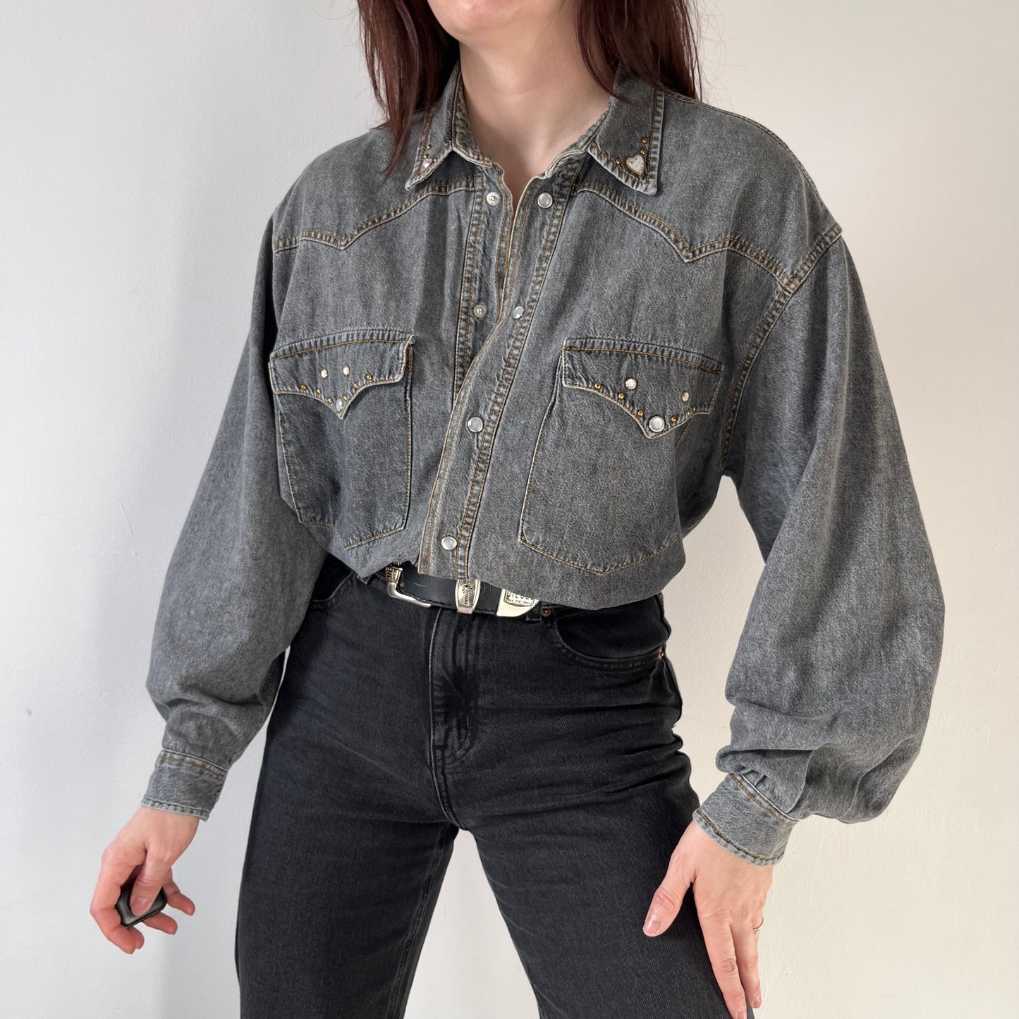 Vintage grey denim shirt