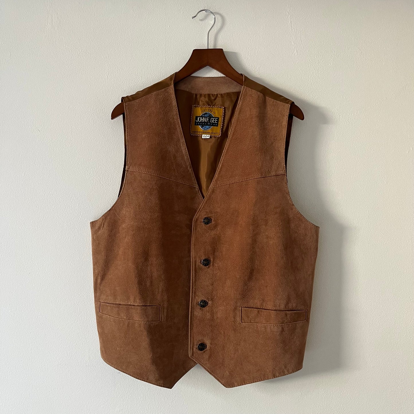 Vintage real suede  waistcoat