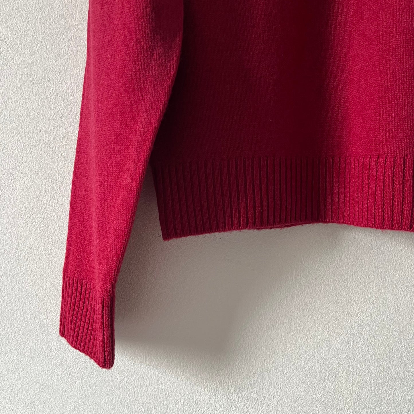 StMichael raspberry red wool turtleneck