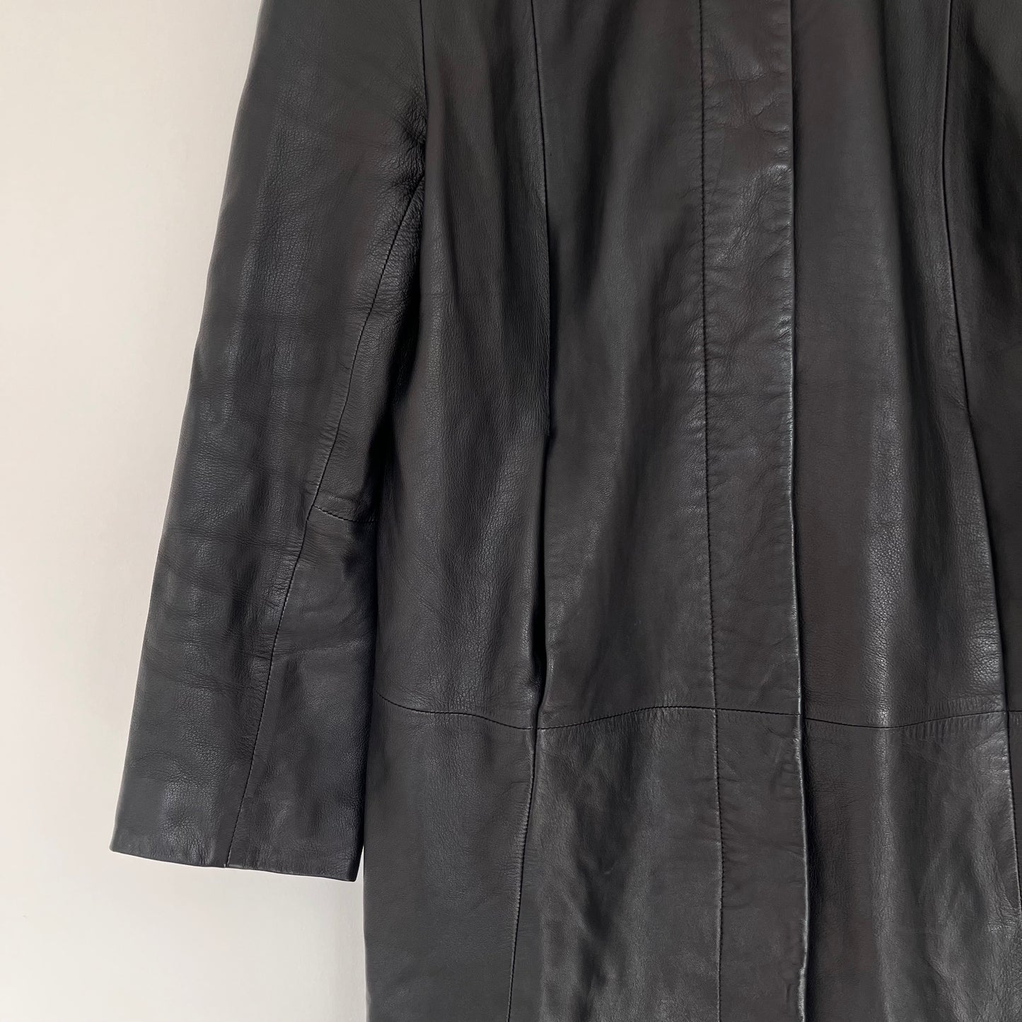 Black soft leather jacket