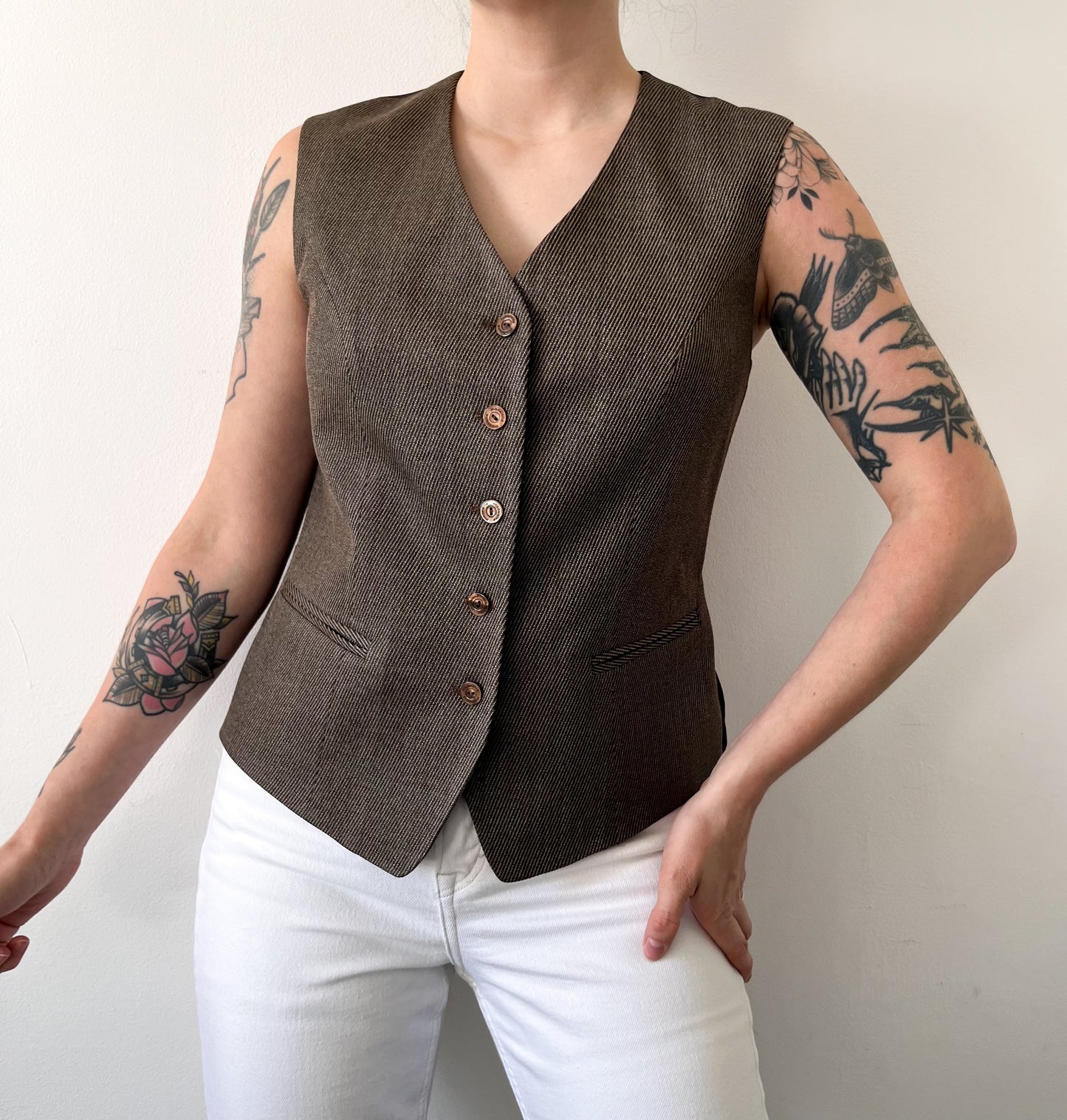 Vintage brown waistcoat