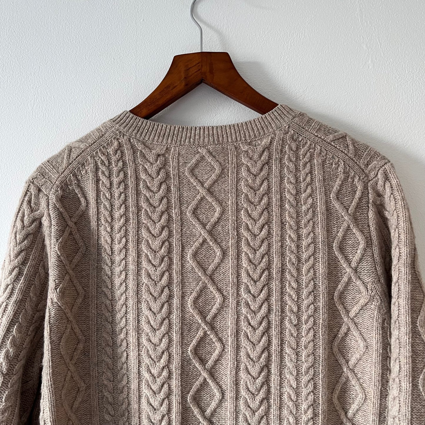 Beige wool cardigan