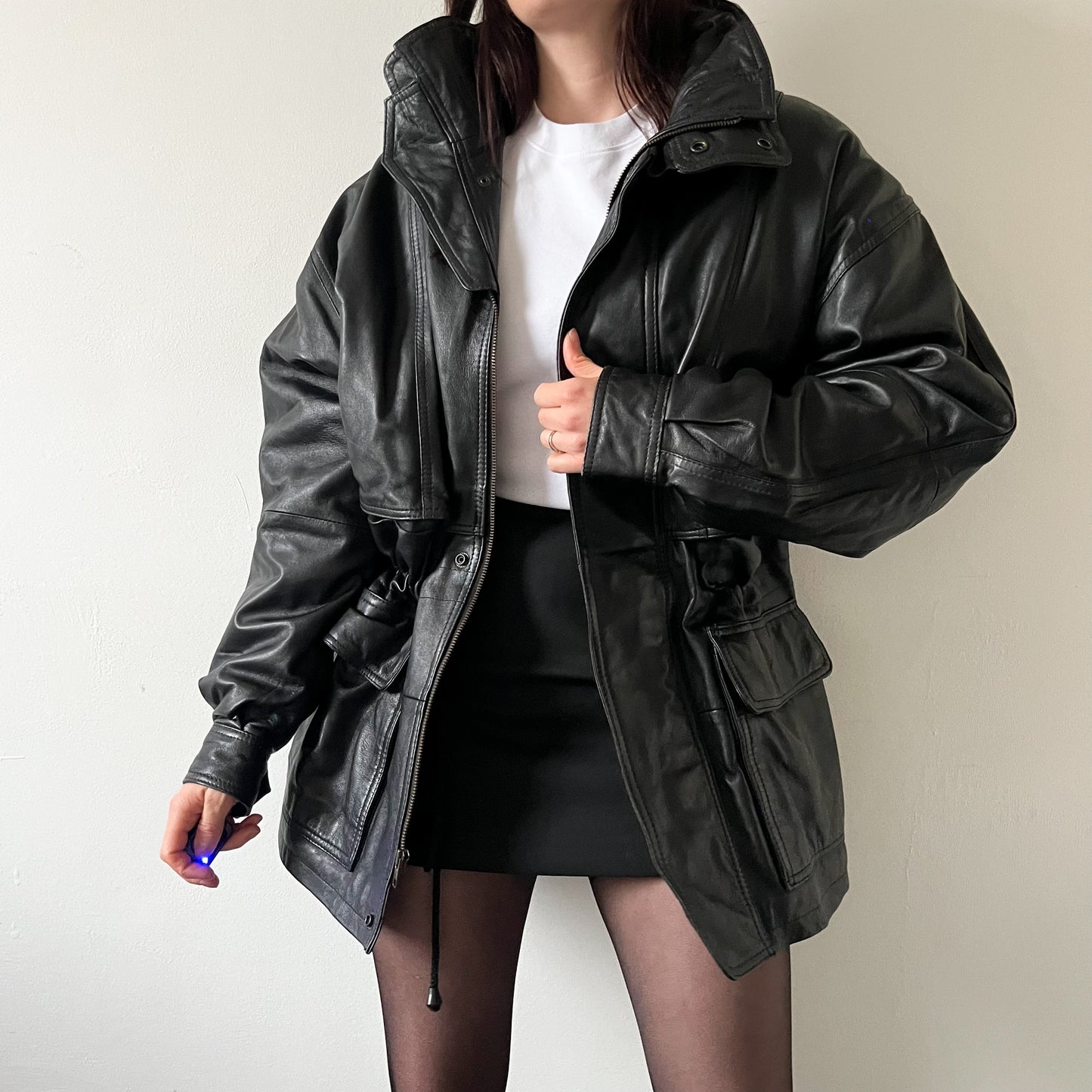 Vintage real leather jacket