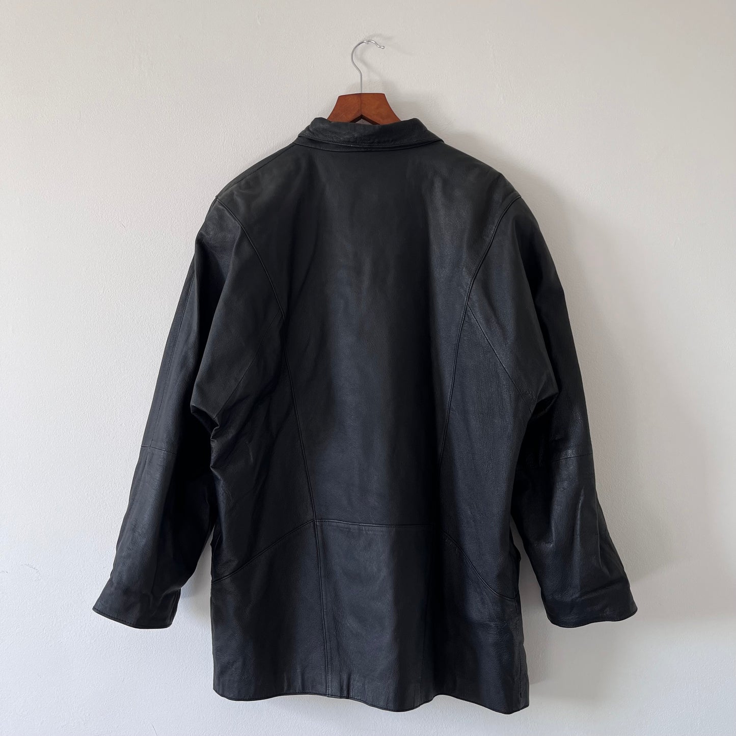 Black 100% leather jacket