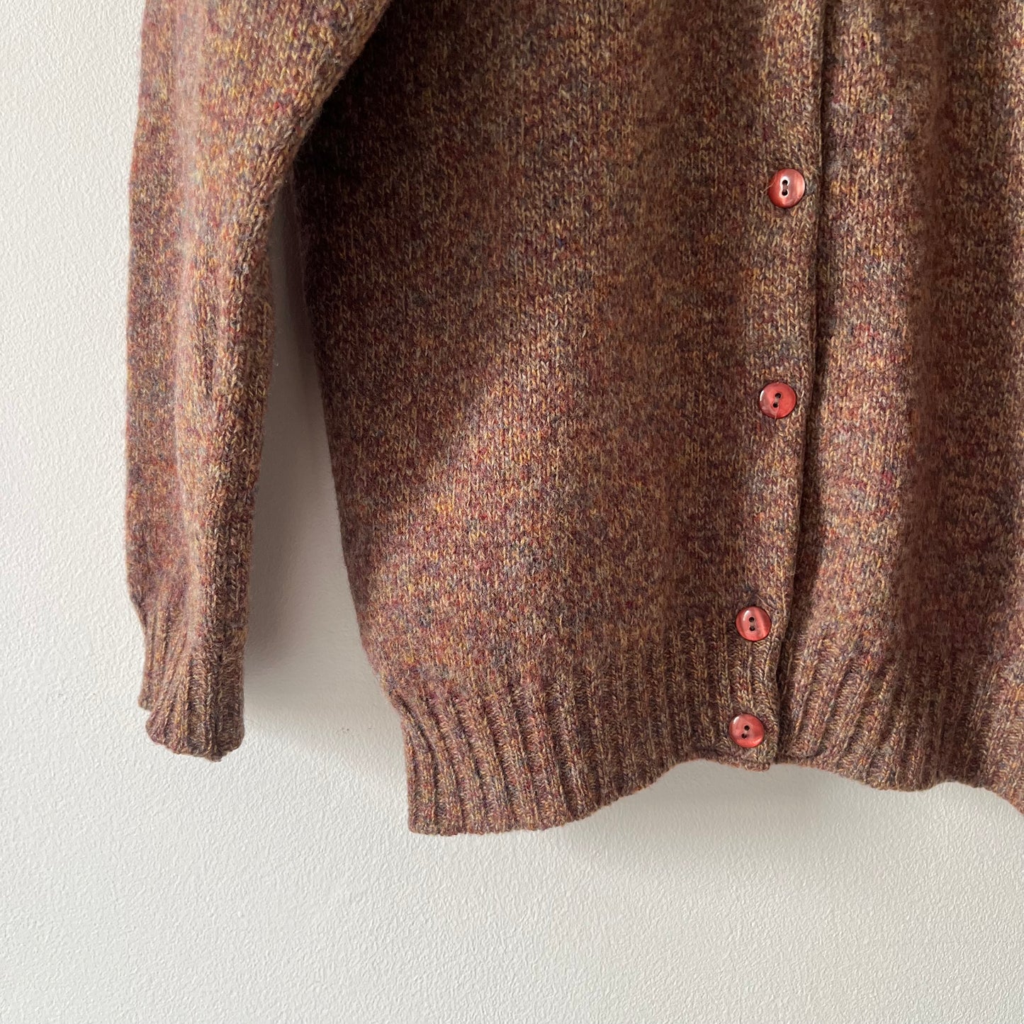 Brown wool cardigan