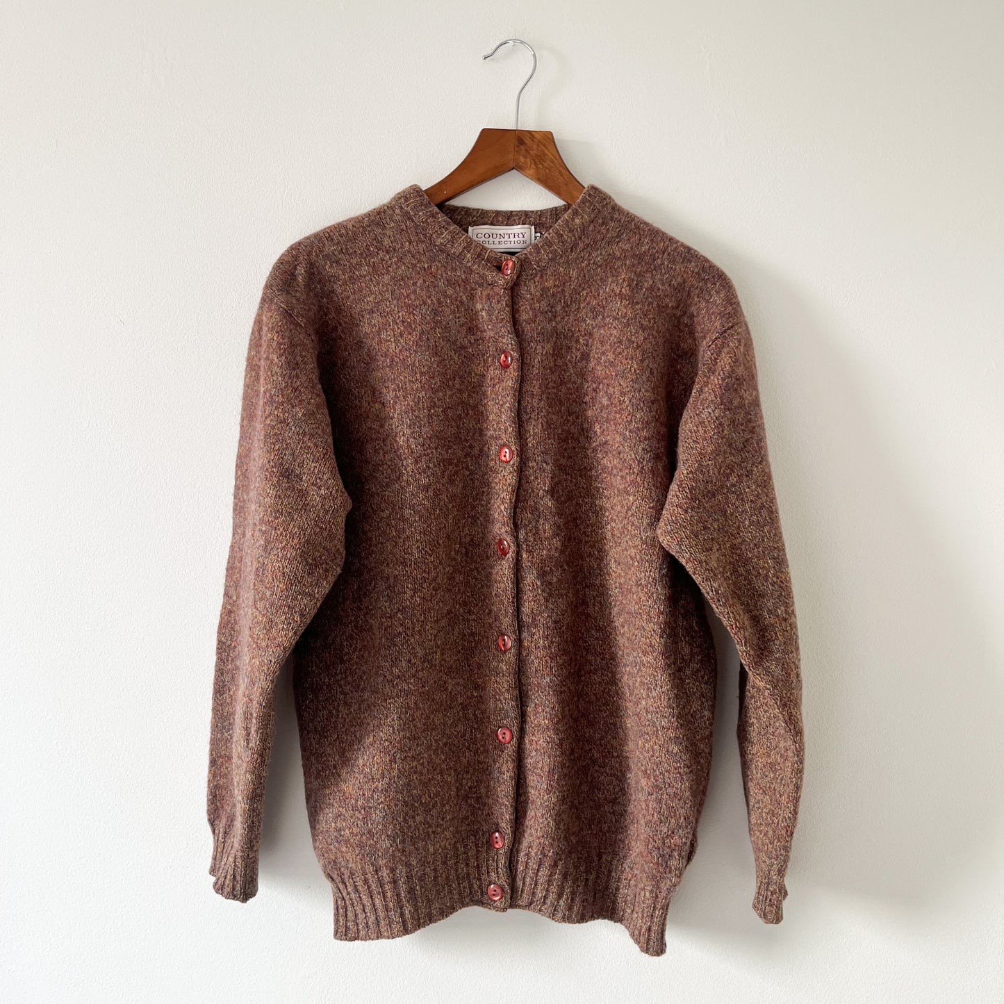 Brown wool cardigan