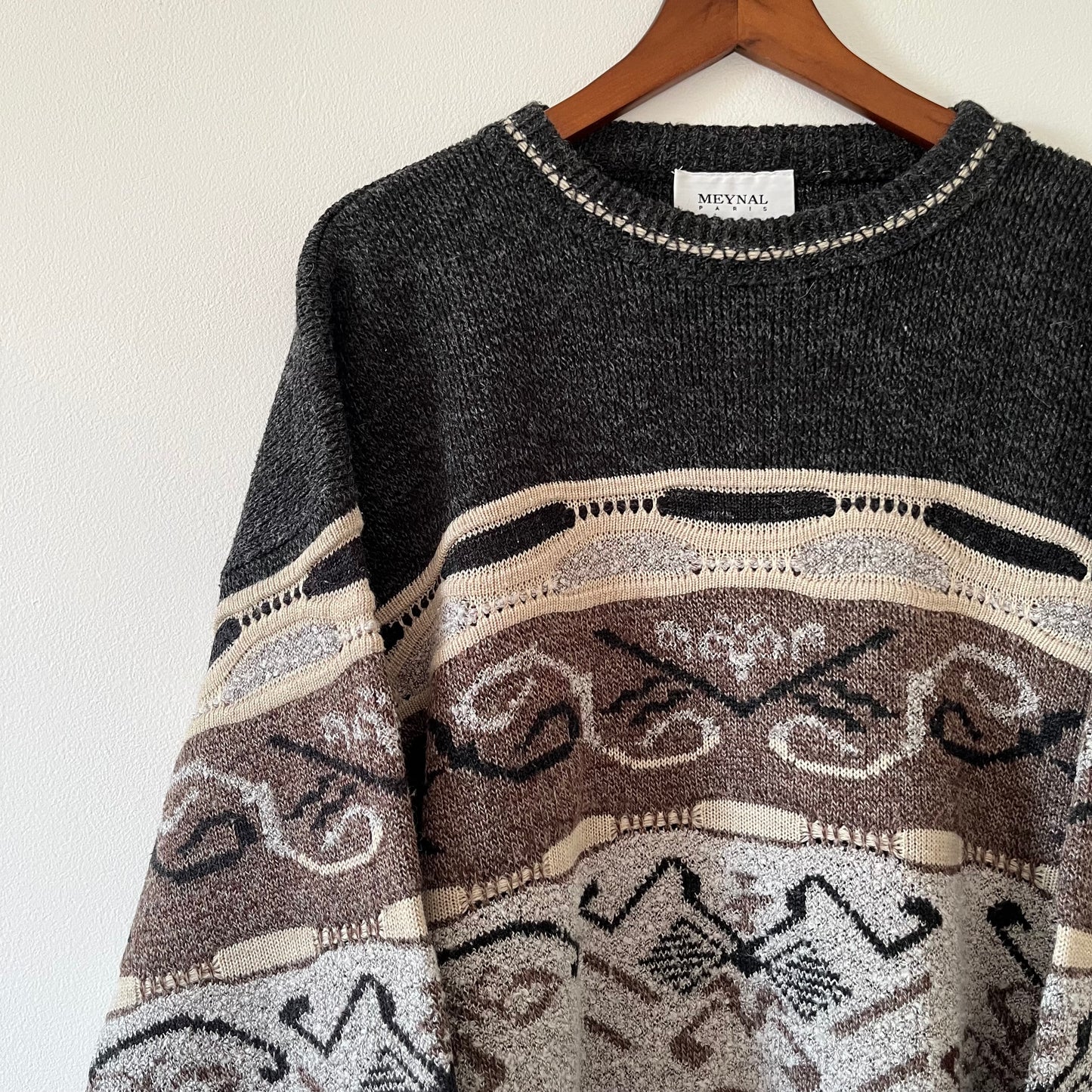 Vintage textured jumper