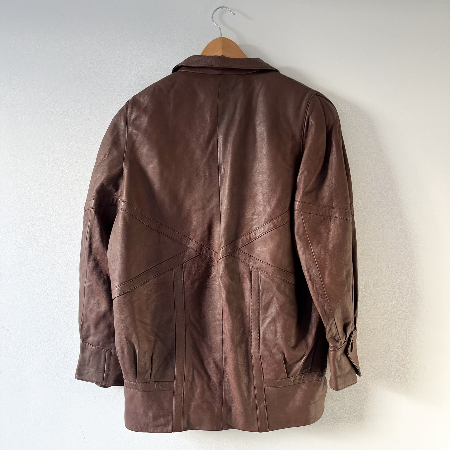 Brown 80’s leather jacket