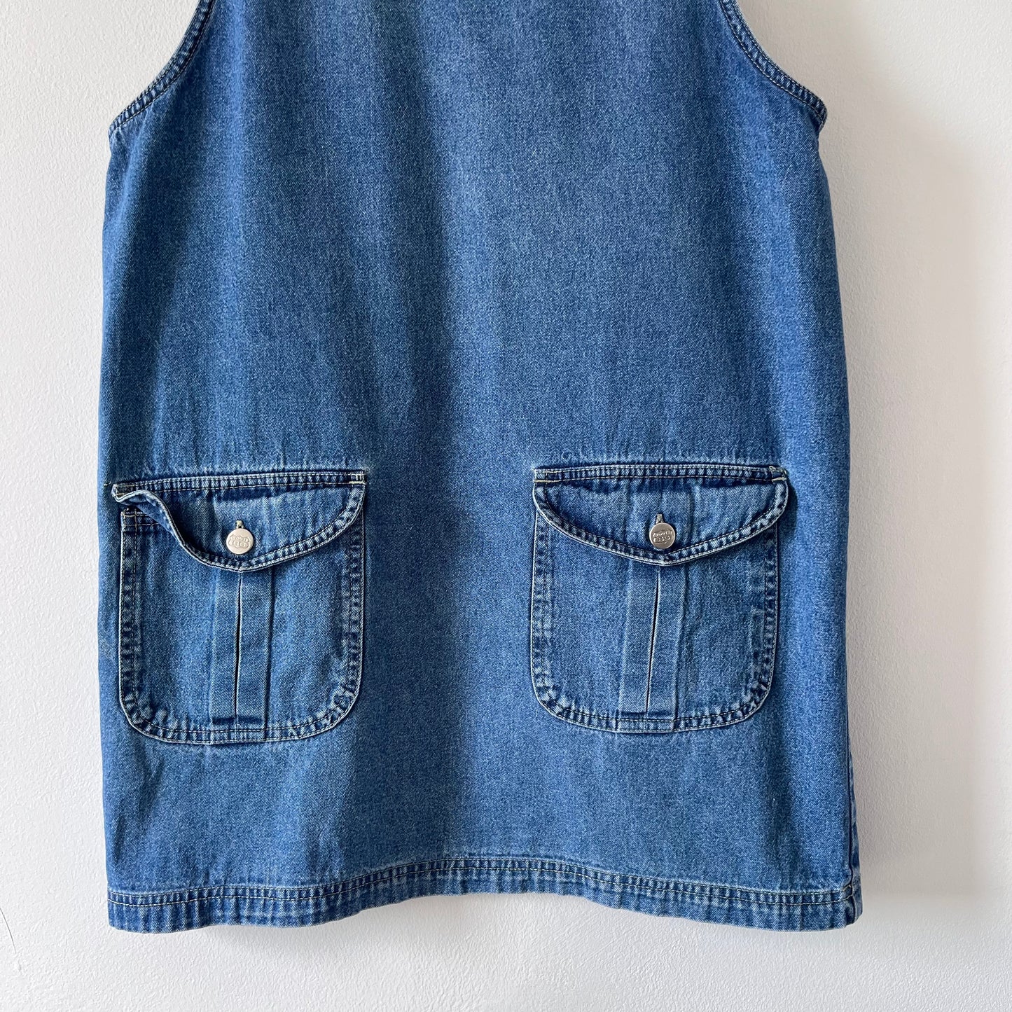 Vintage denim pinafore dress