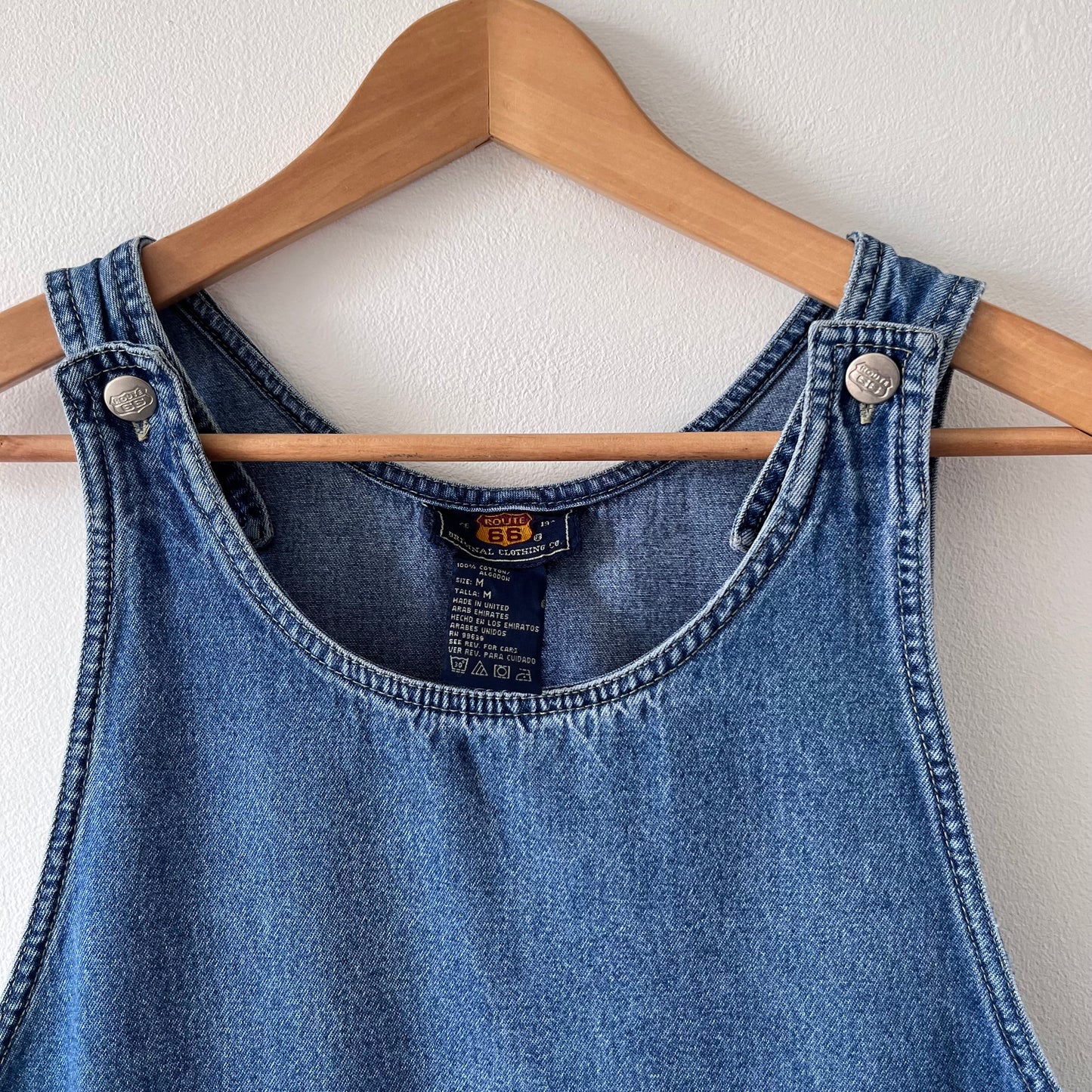 Vintage denim pinafore dress