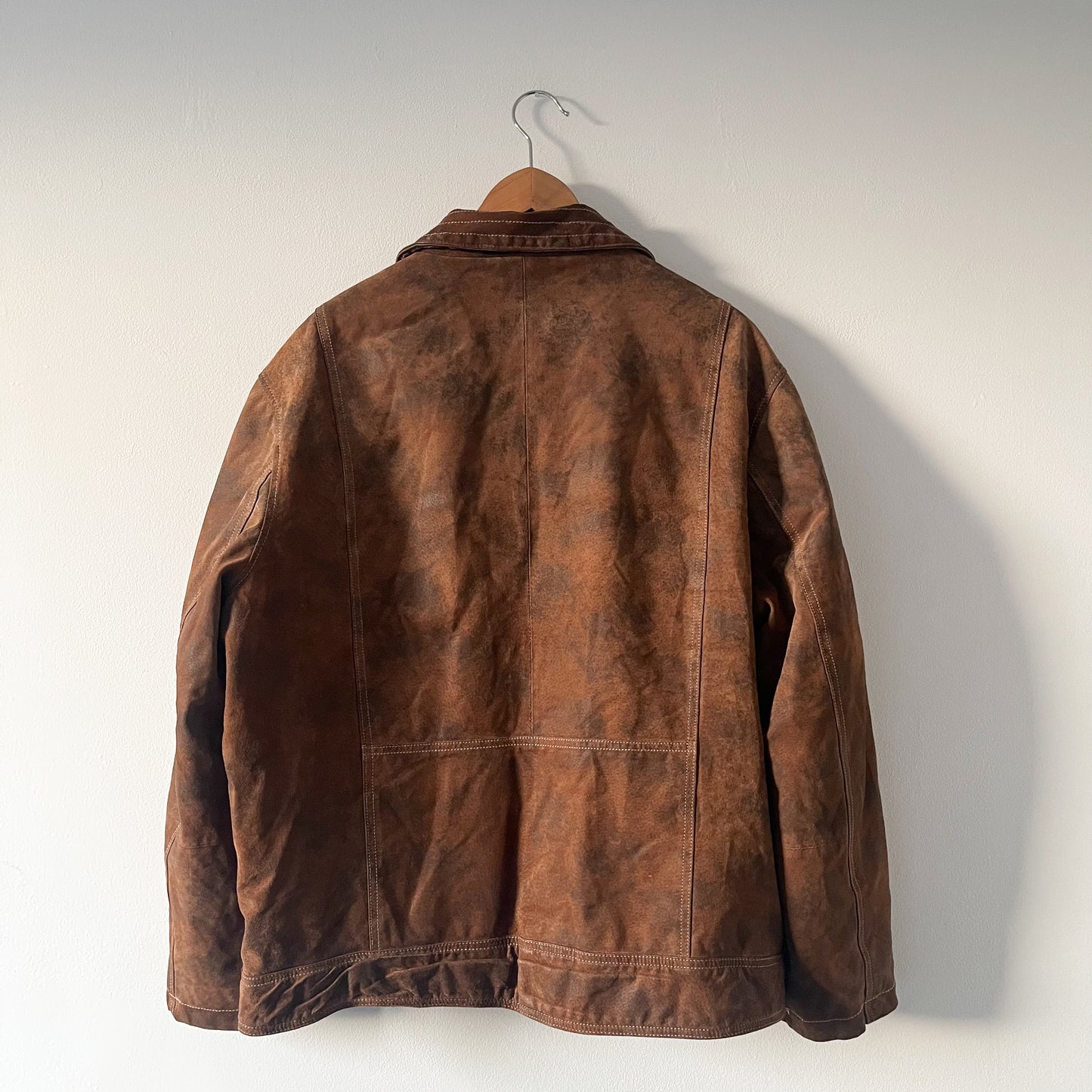 Brown leather jacket