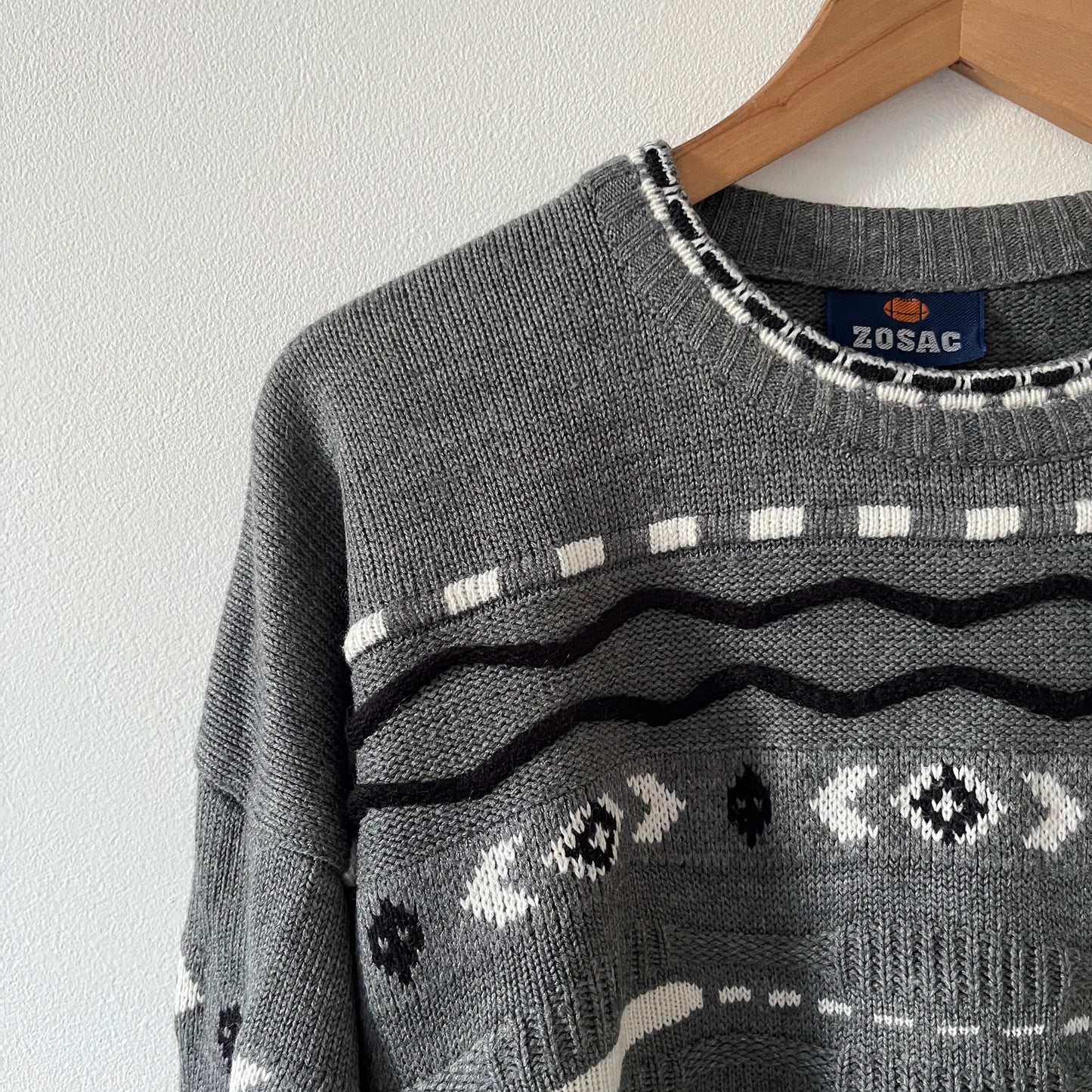 Vintage textured jumper