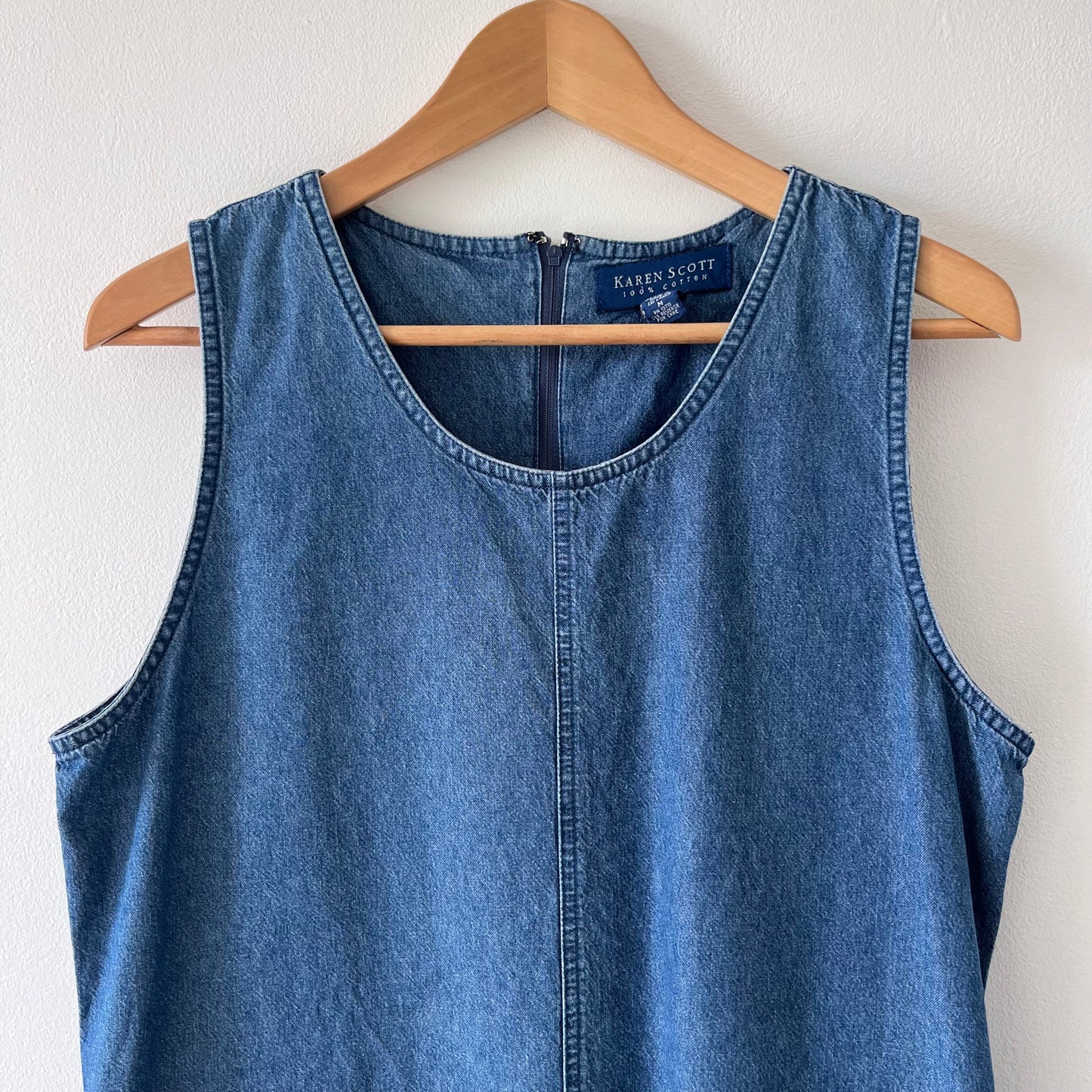 Vintage denim pinafore dress