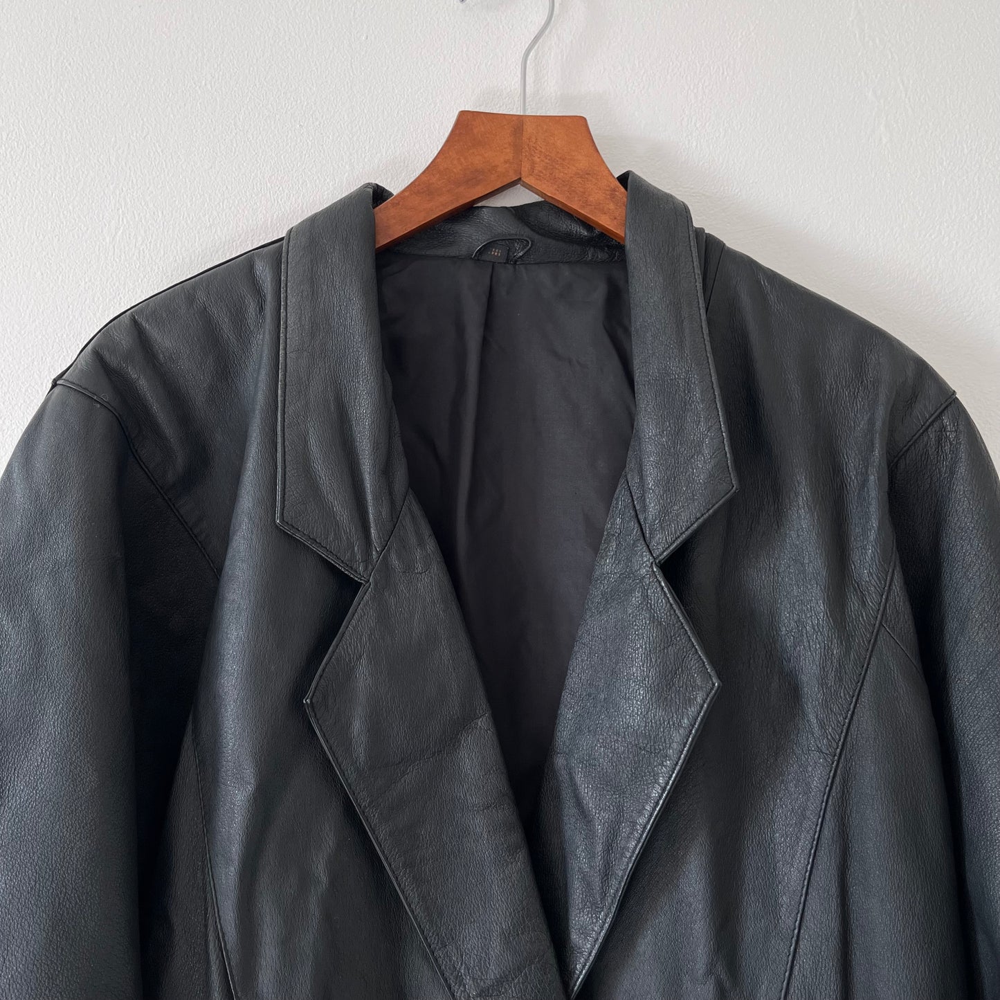 Black 100% leather jacket