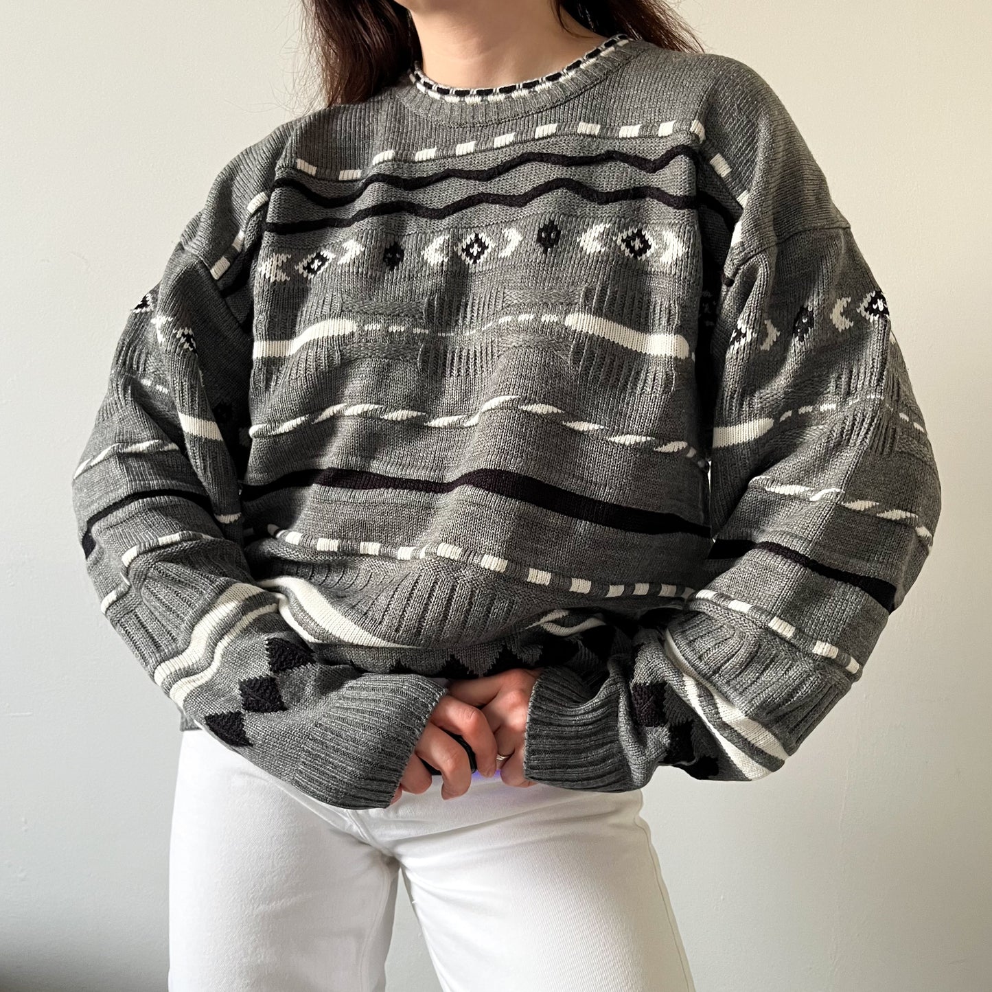 Vintage textured jumper