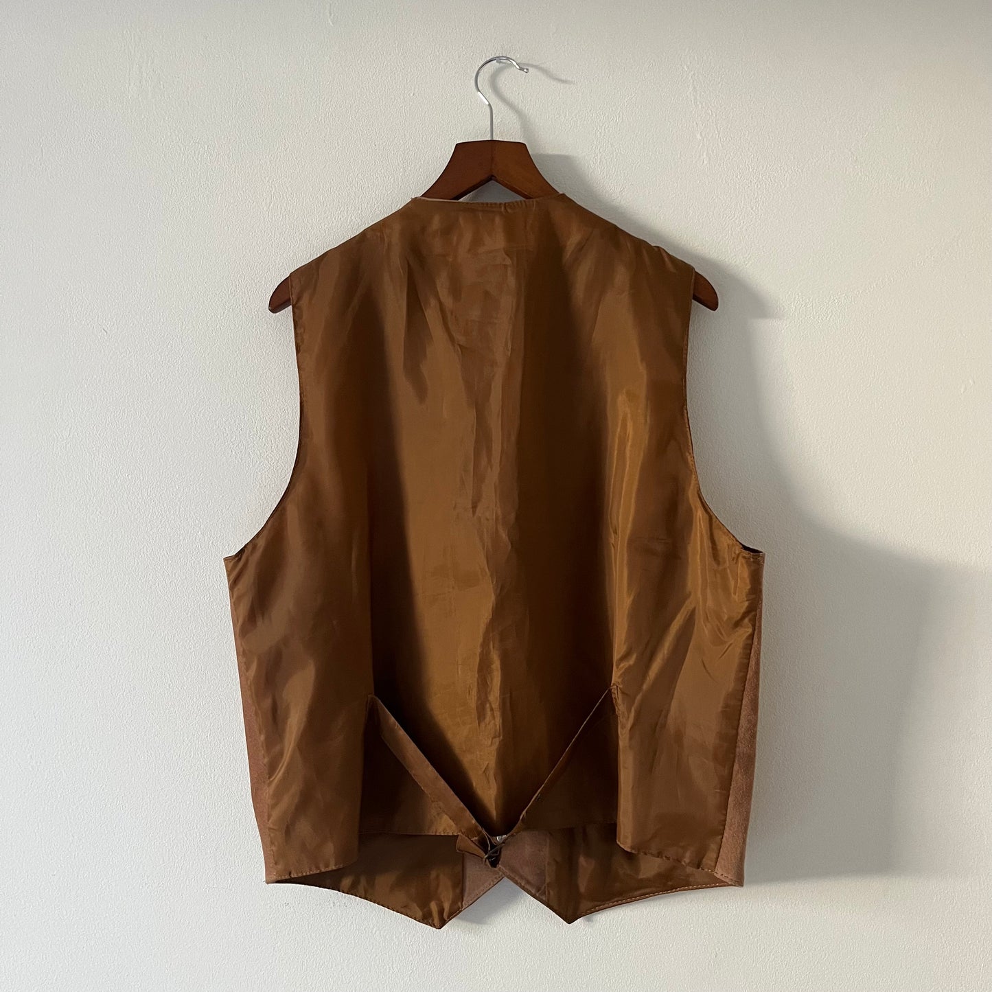 Vintage real suede  waistcoat