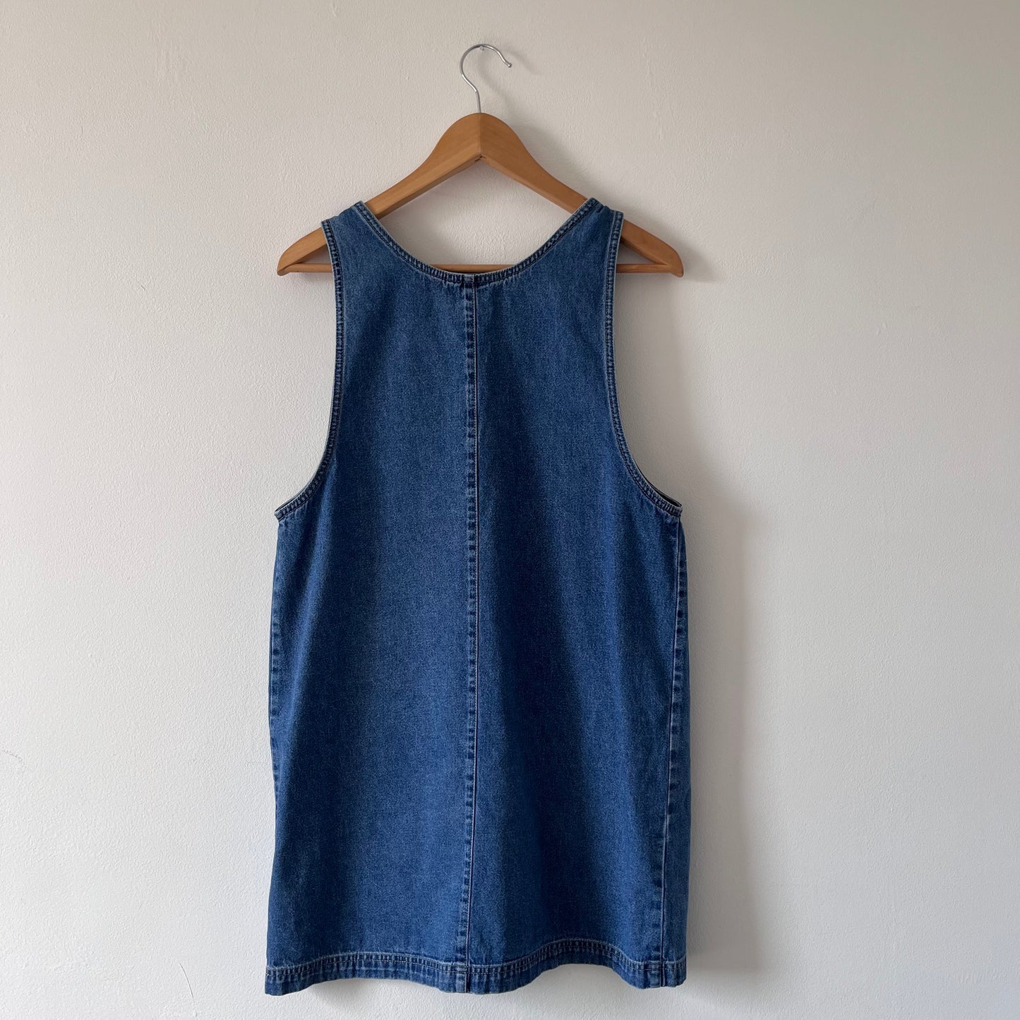 Vintage denim pinafore dress