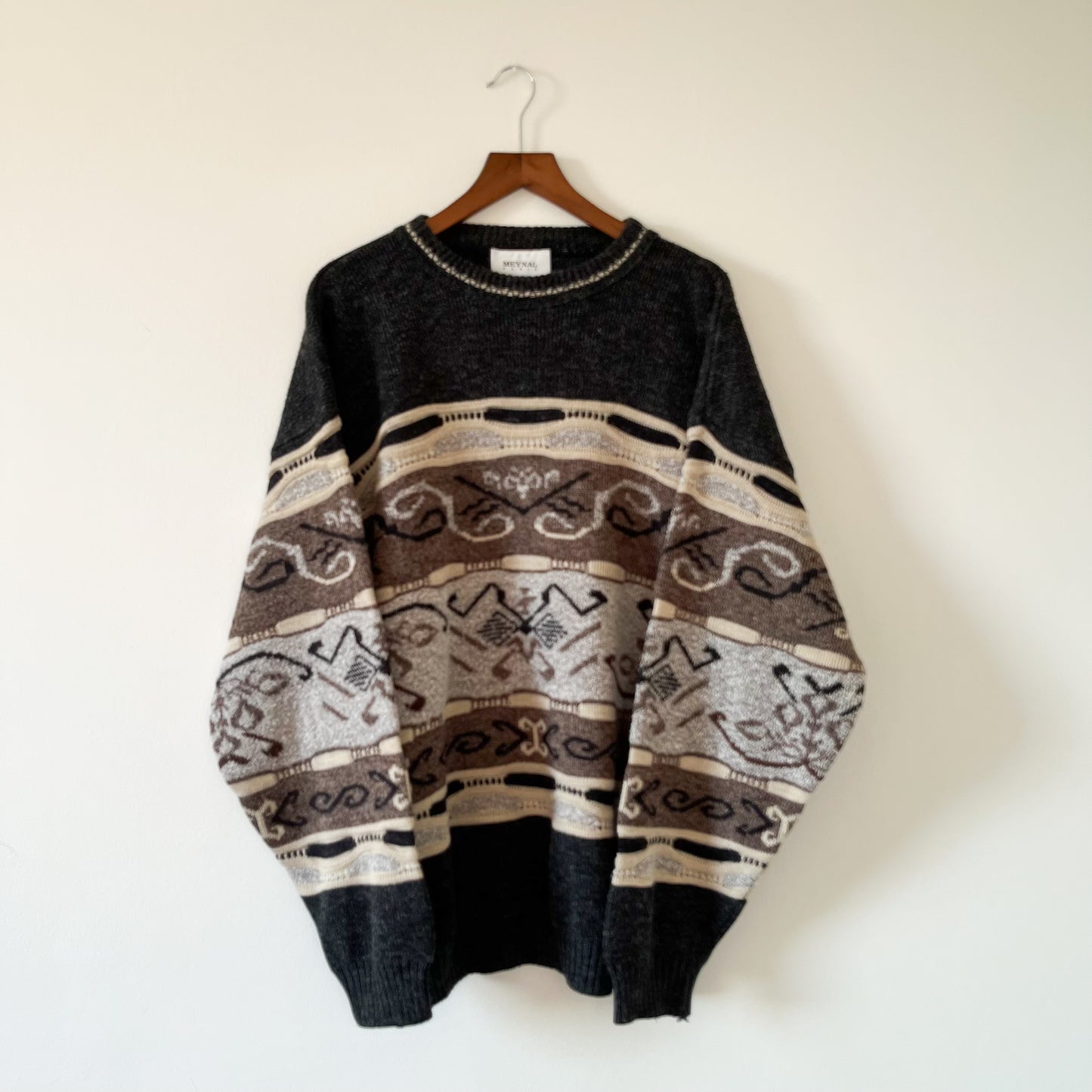 Vintage textured jumper