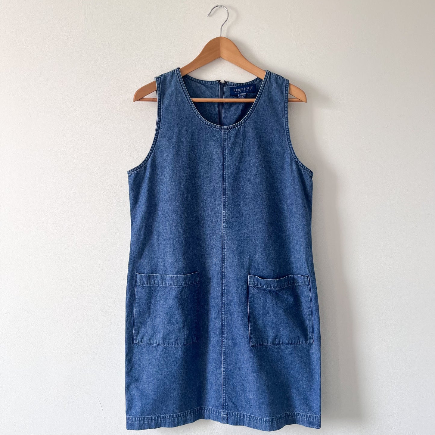 Vintage denim pinafore dress