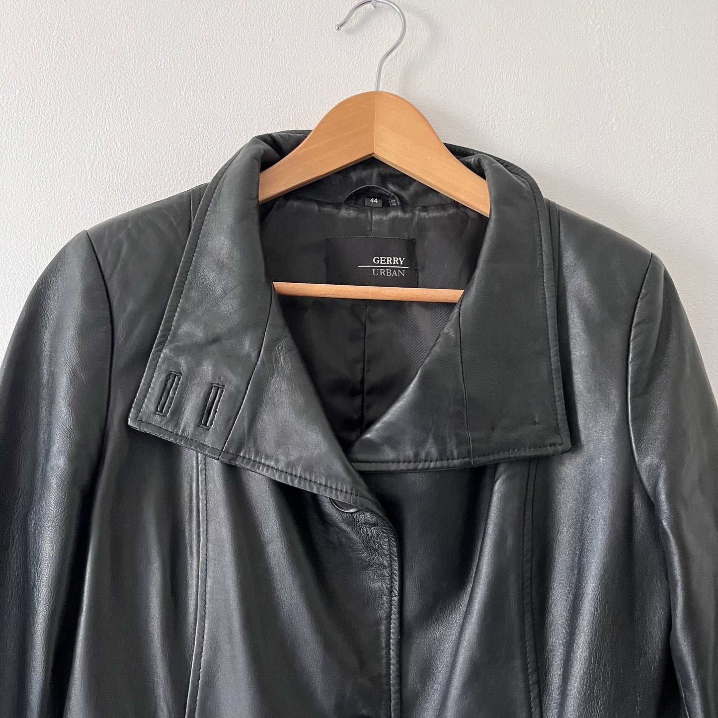 Black leather jacket