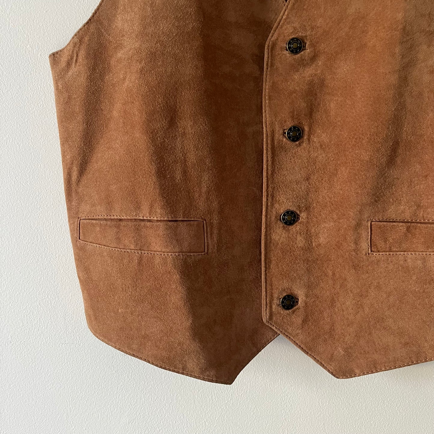 Vintage real suede  waistcoat