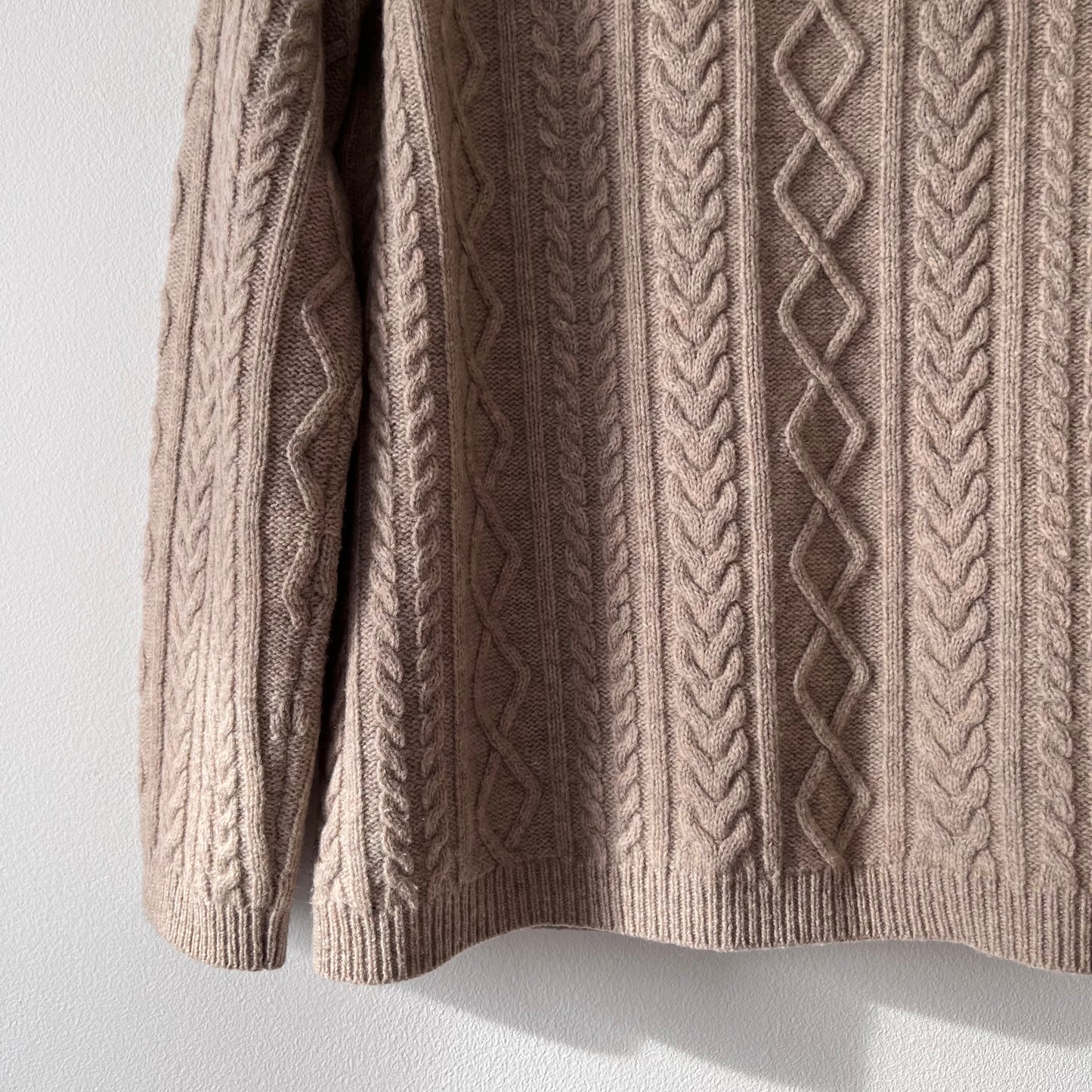 Beige wool cardigan