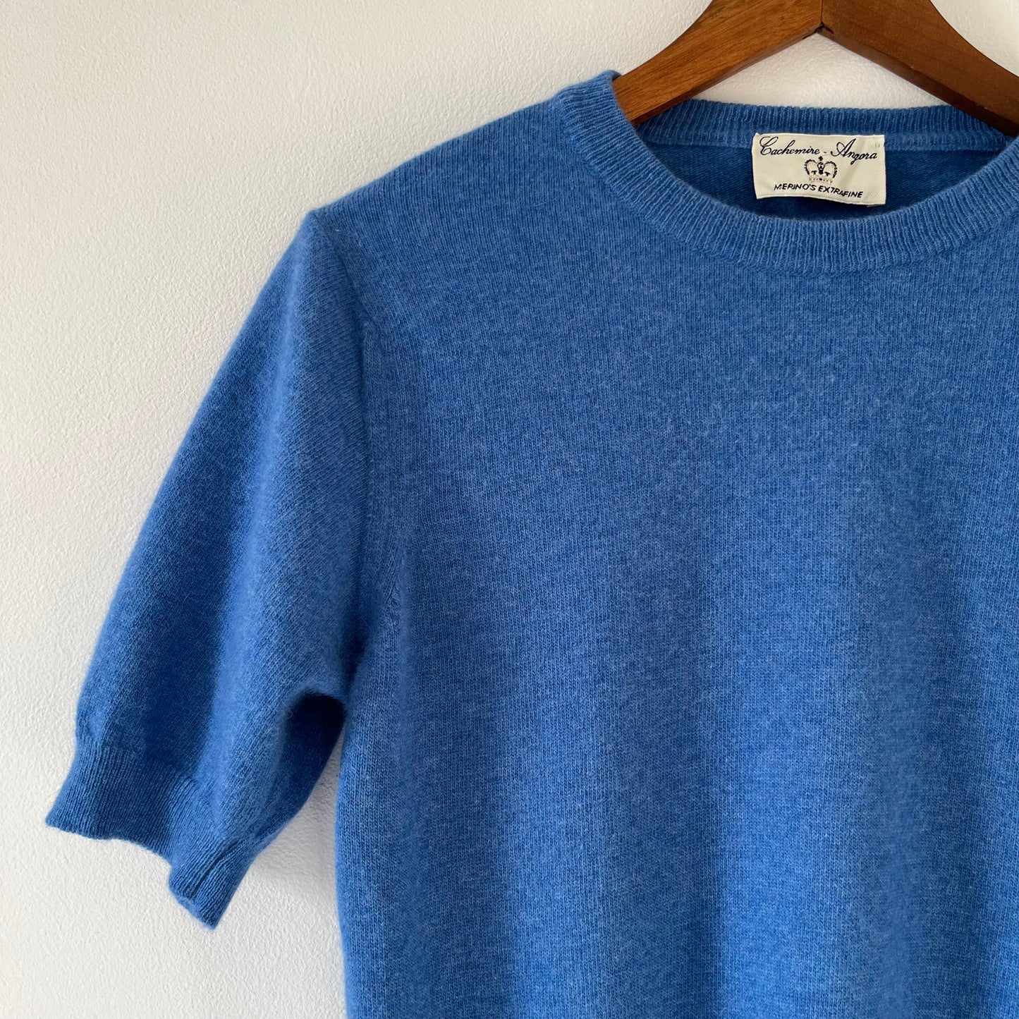 Blue short sleeve jumper