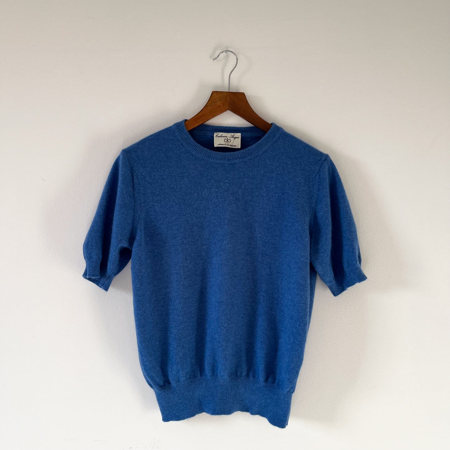 Blue short sleeve jumper