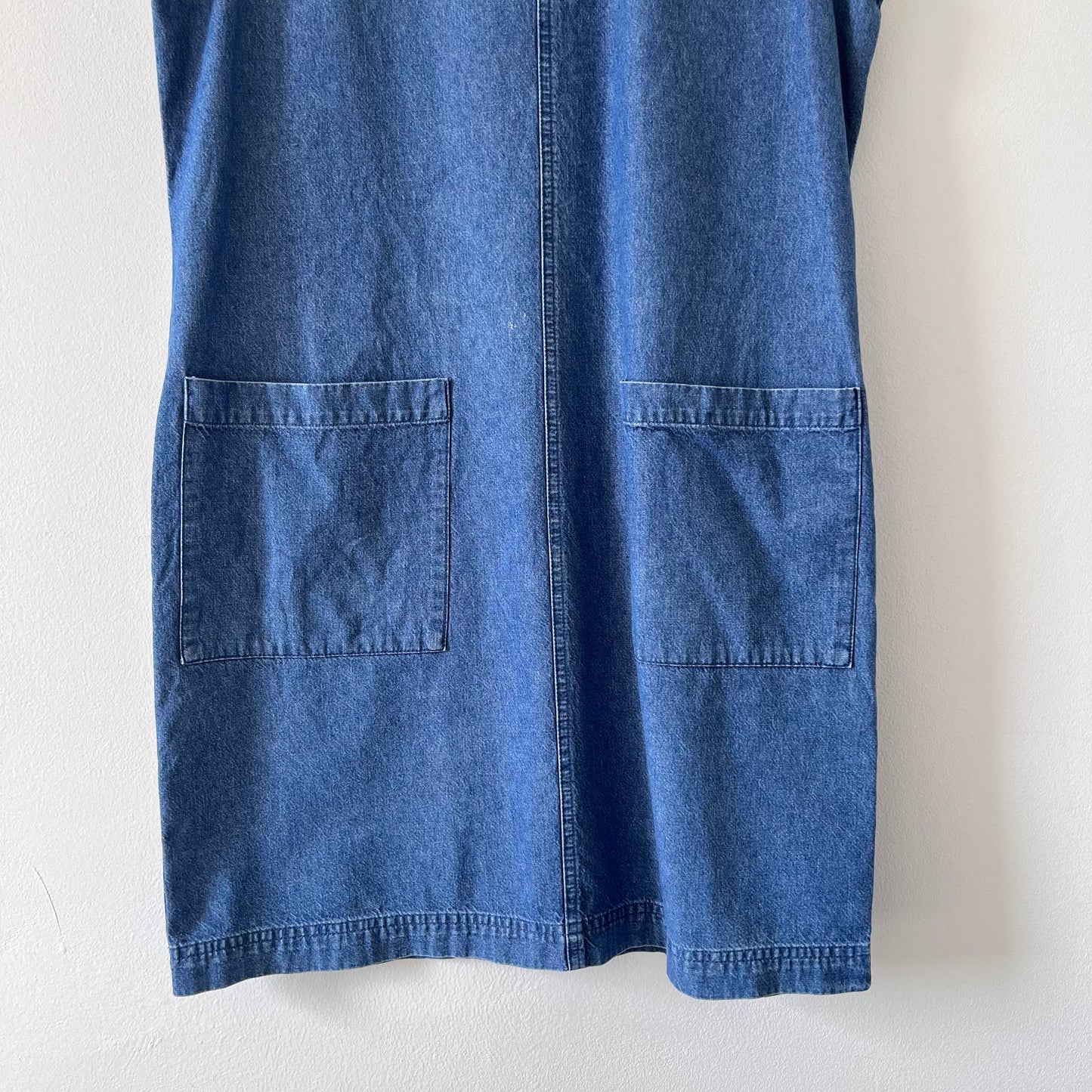 Vintage denim pinafore dress