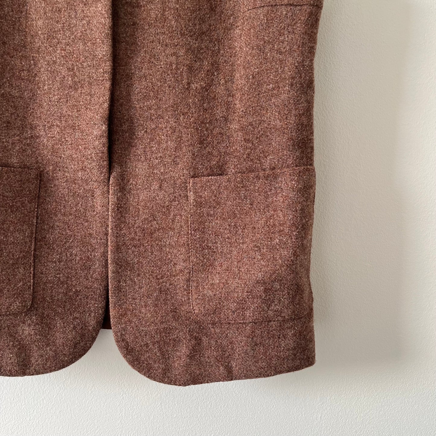 Vintage brown wool waistcoat