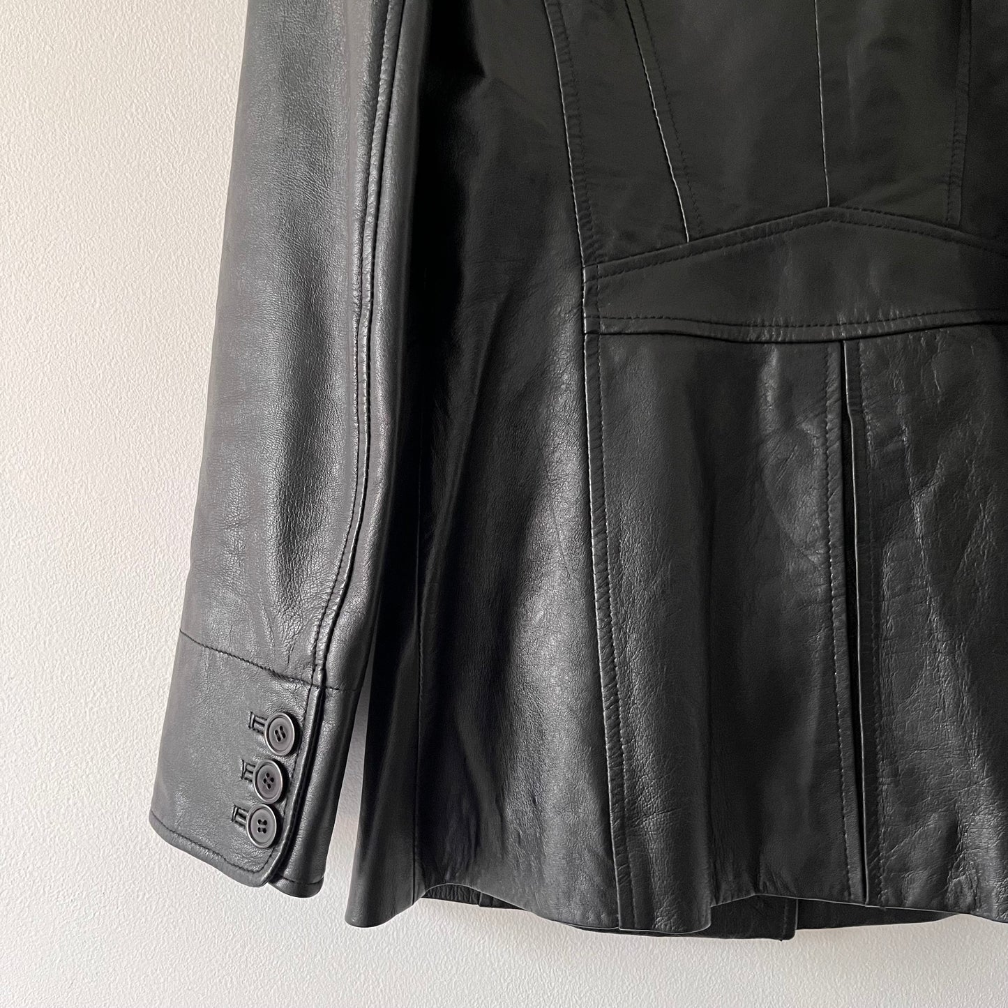 Black leather jacket