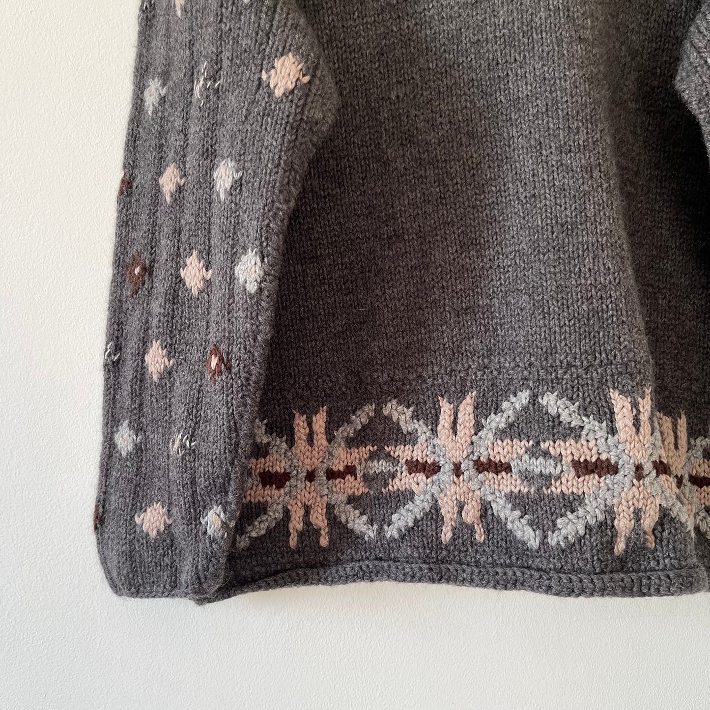 Wool blend grey jumper