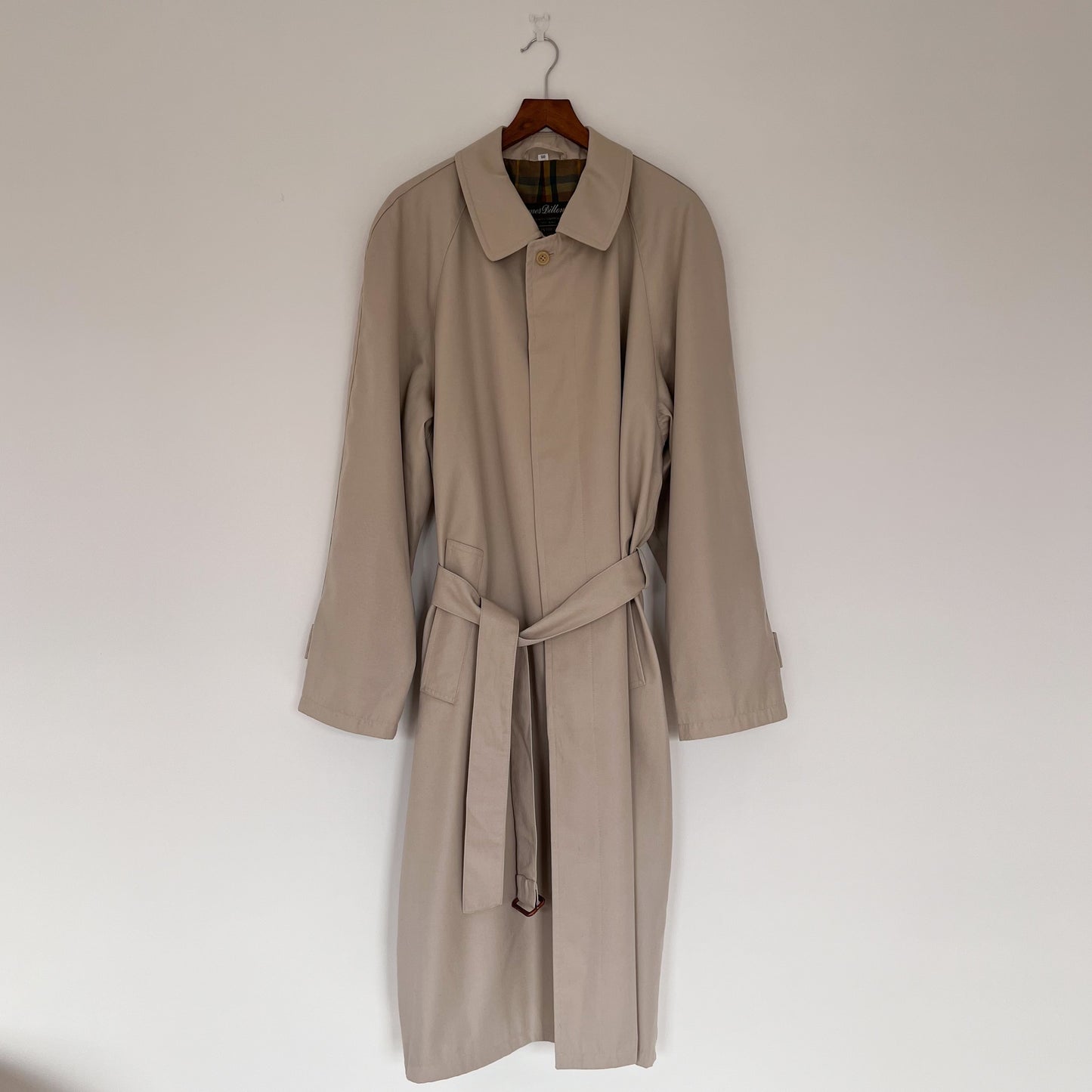 Beige trench coat