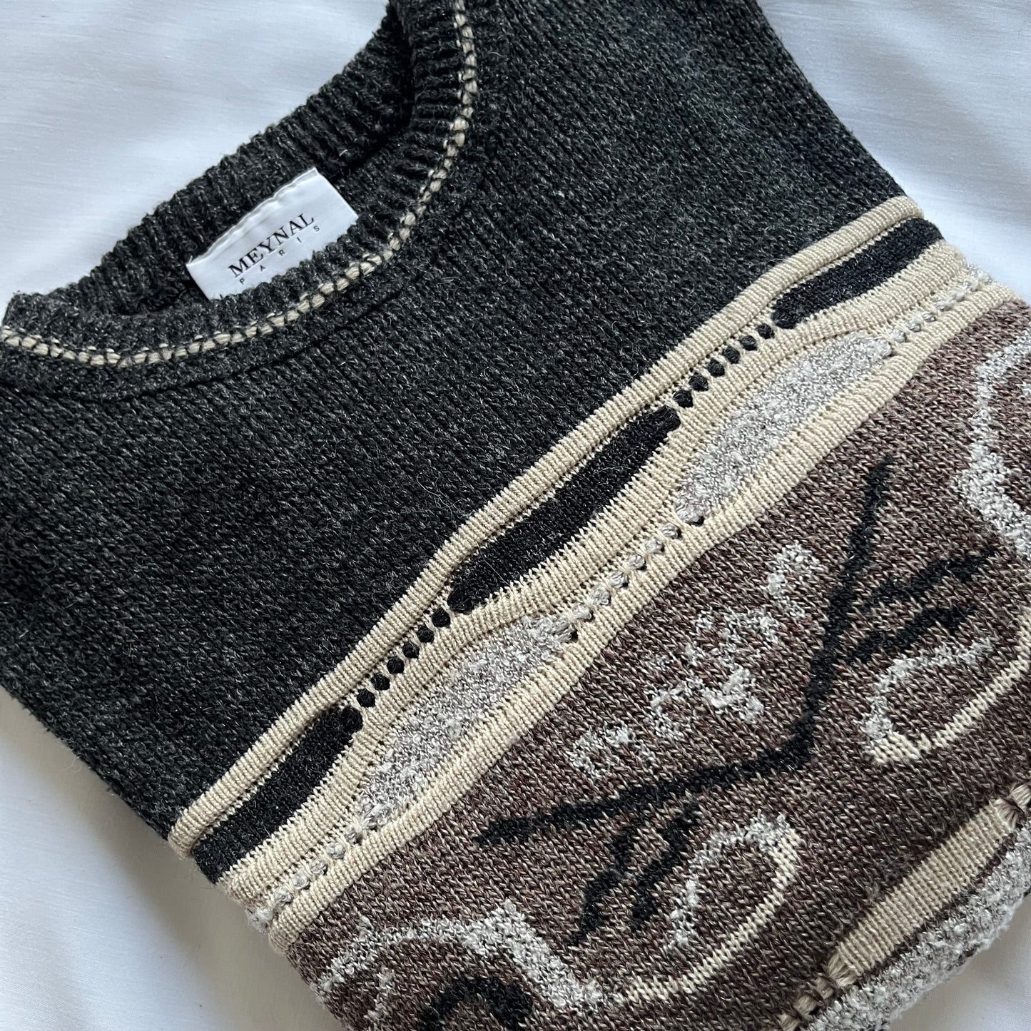 Vintage textured jumper