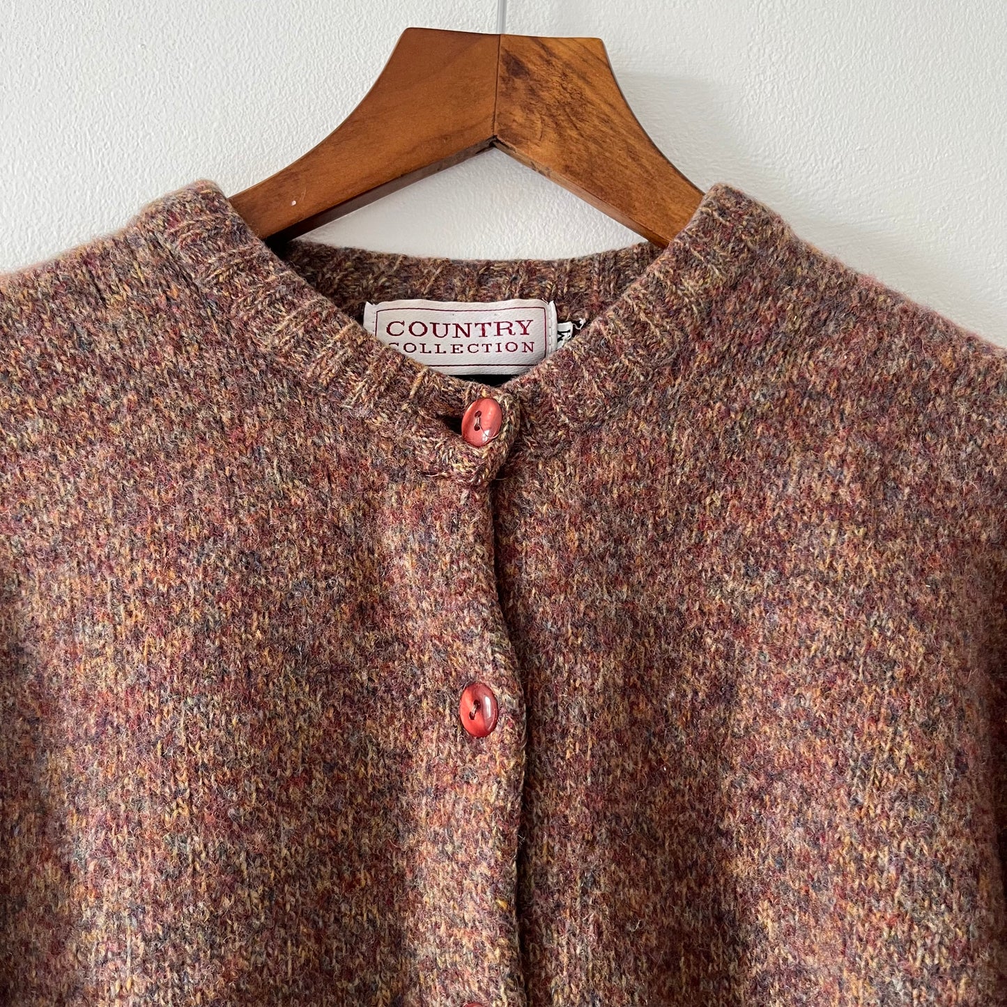 Brown wool cardigan