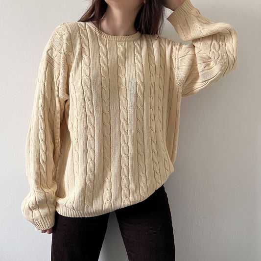 Cream cable knit jumper