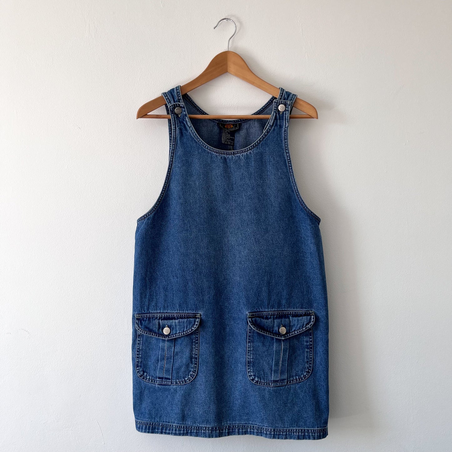 Vintage denim pinafore dress