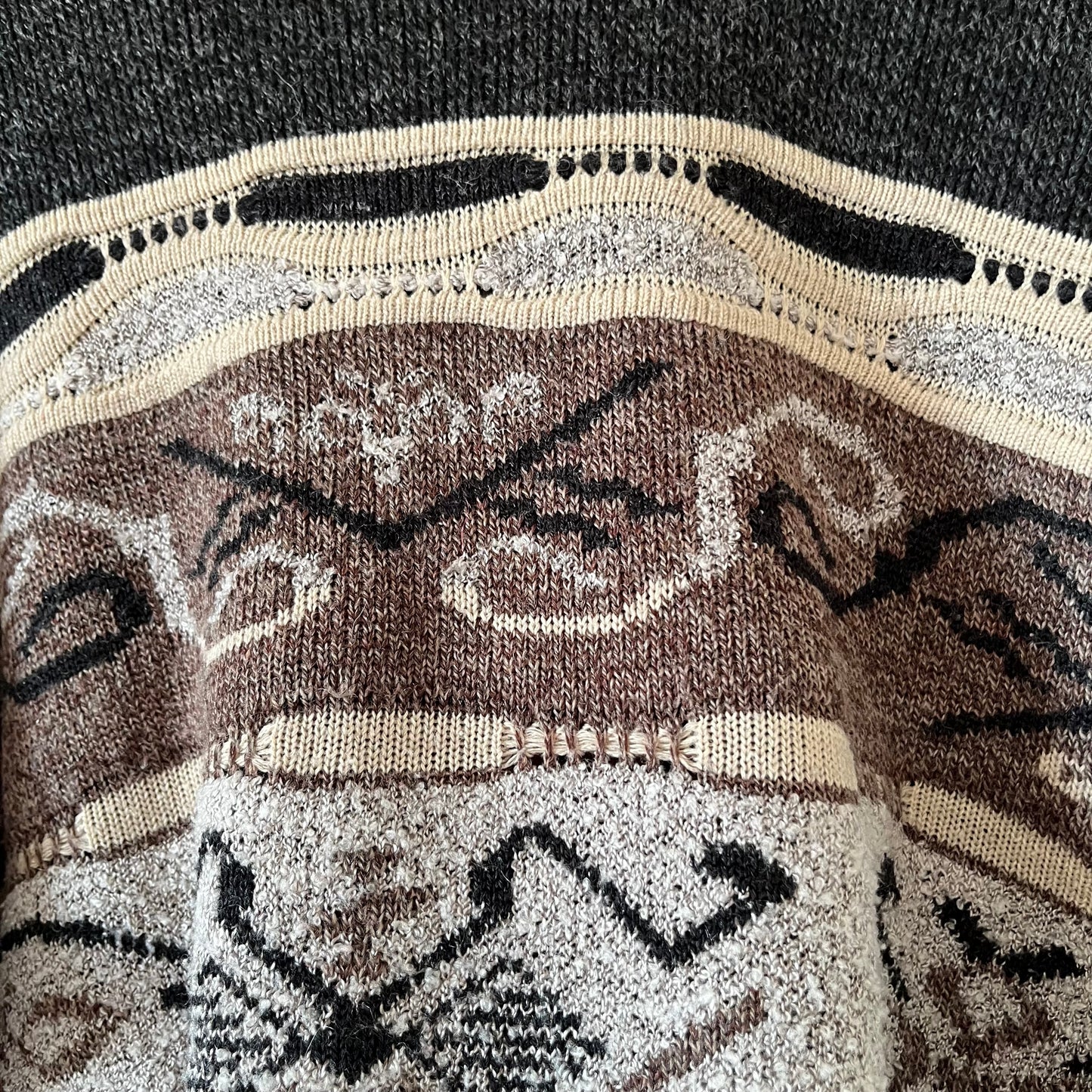 Vintage textured jumper