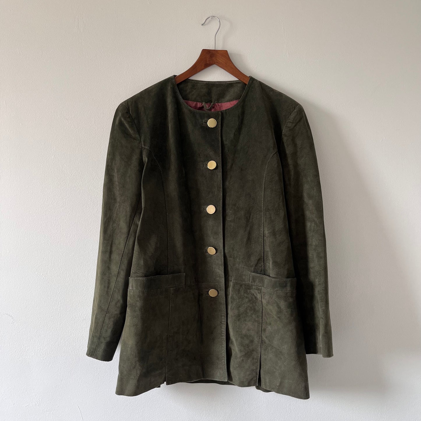 Vintage 100% real suede jacket