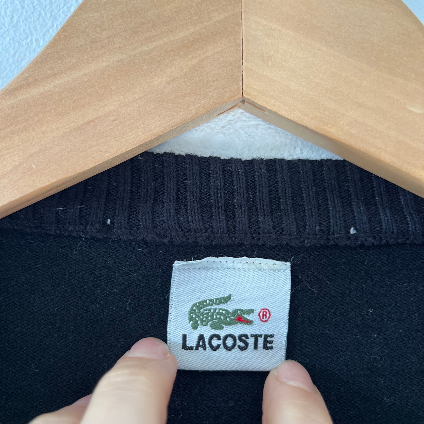 Lacoste Argyle black and grey jumper