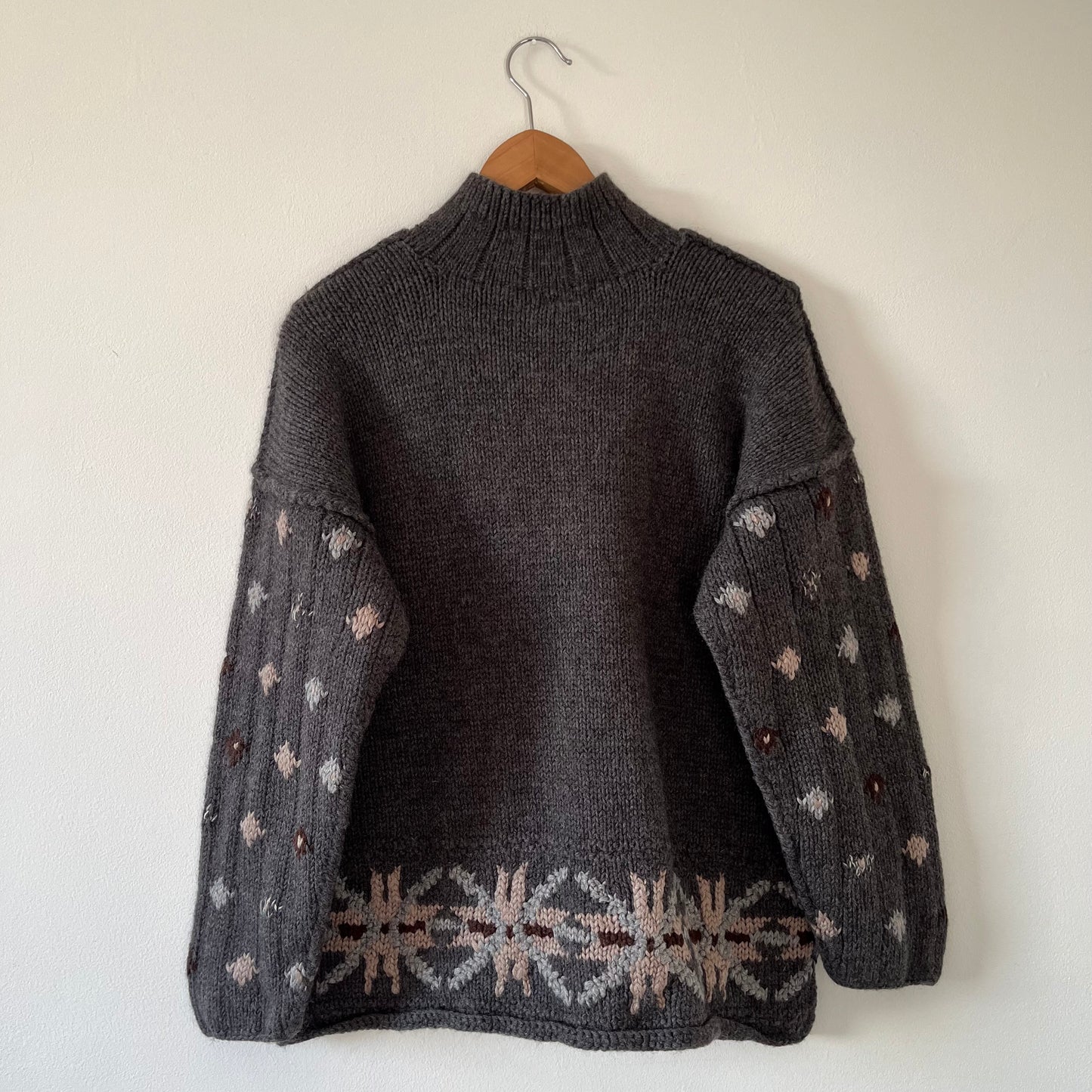 Wool blend grey jumper