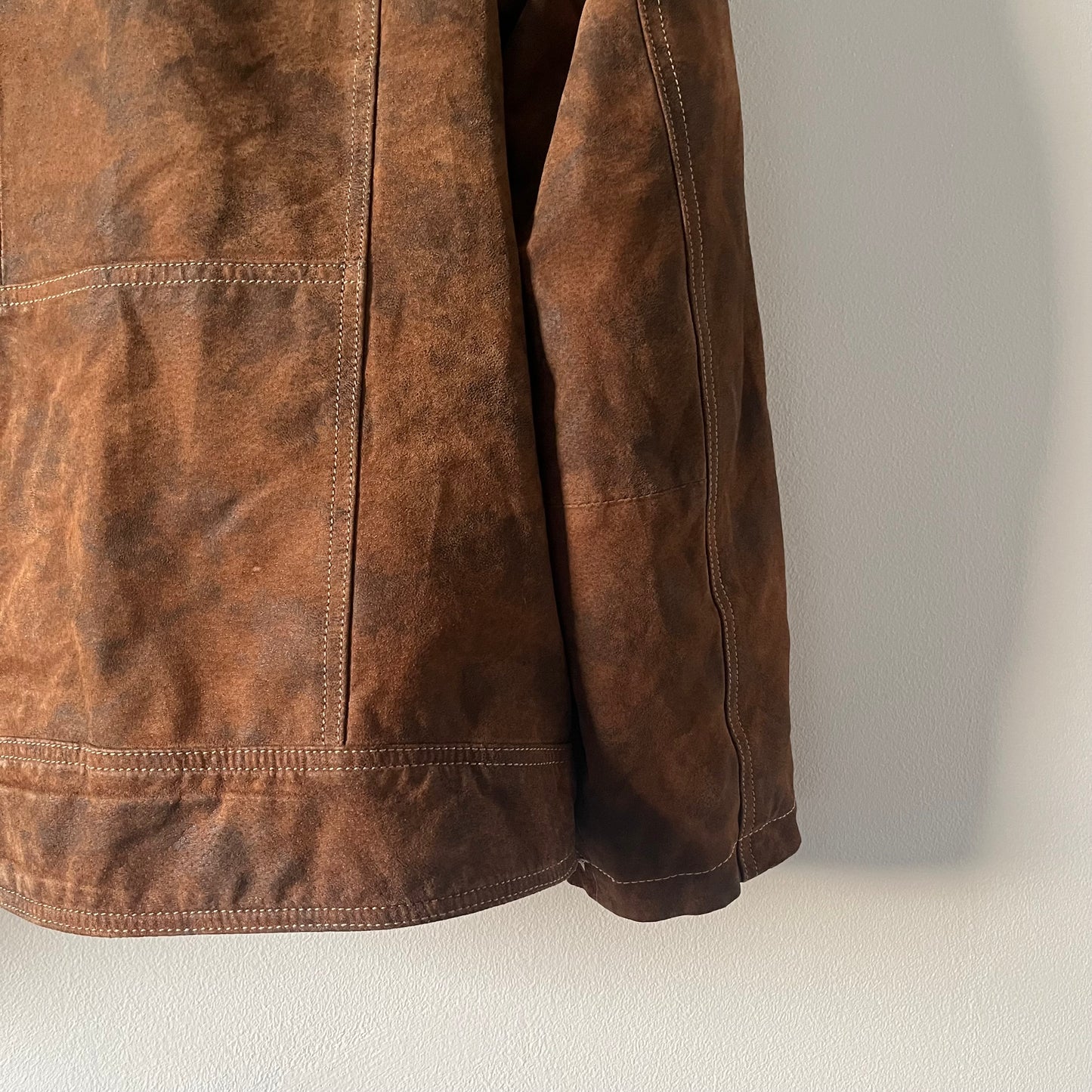 Brown leather jacket