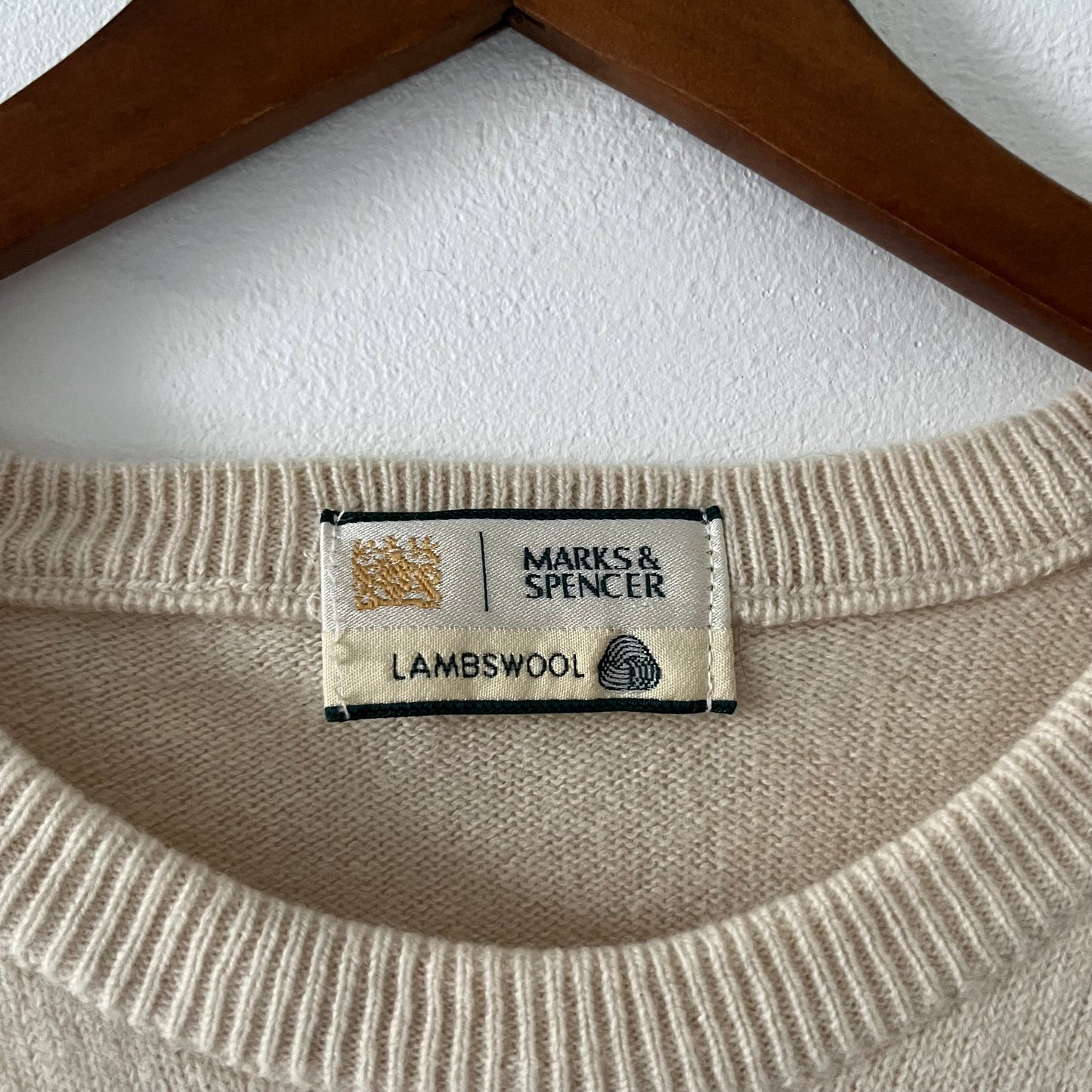 Marks&Spencer lamswool cream jumper