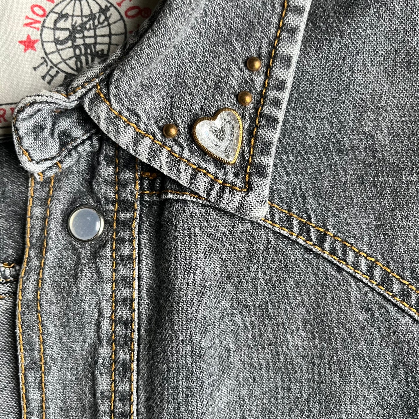 Vintage grey denim shirt