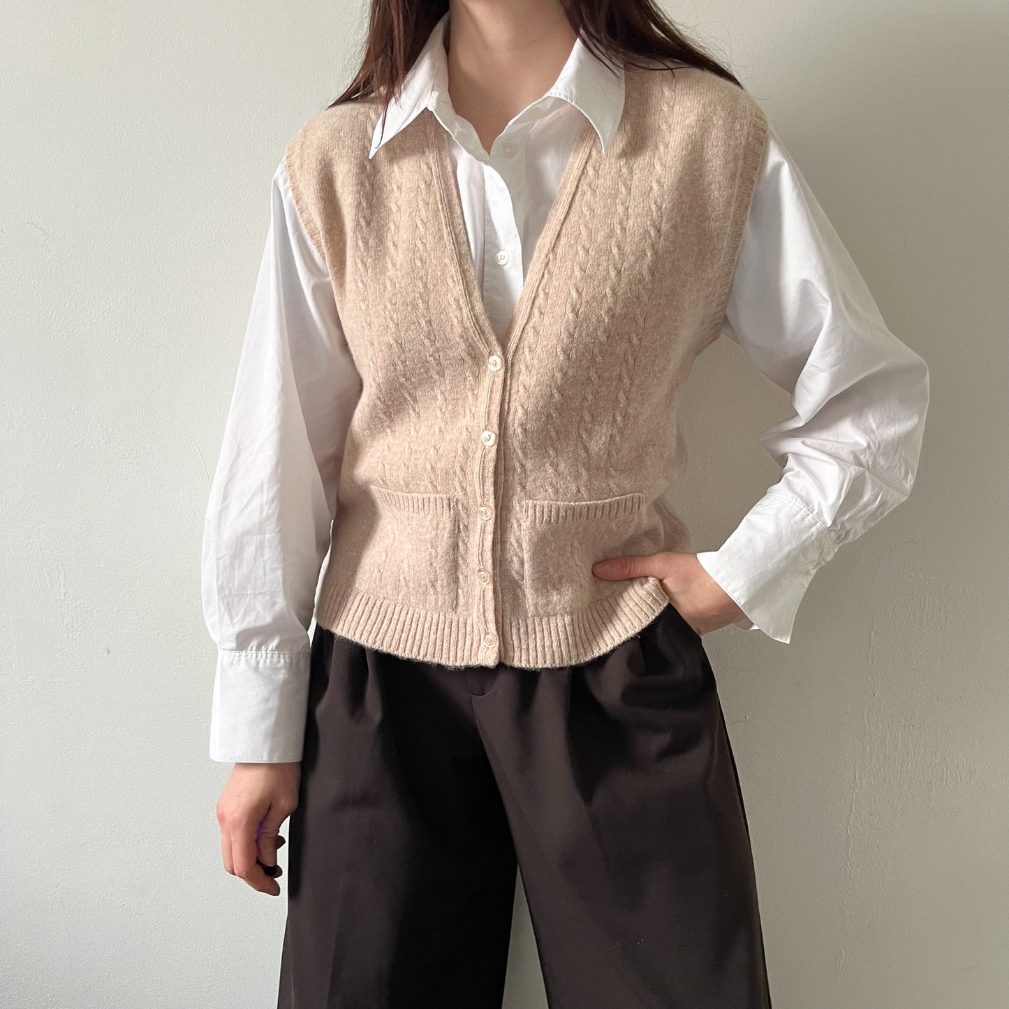 Pure new wool waistcoat